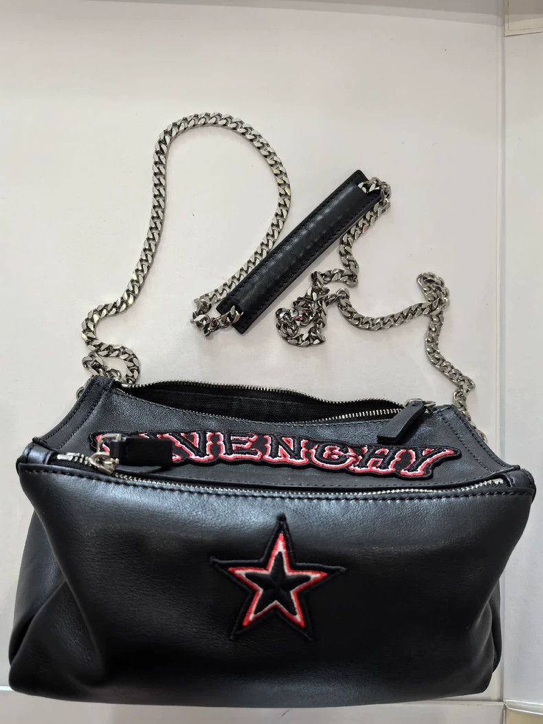 Givenchy Givenchy Leather Motorcycle Shoulder Bag Size ONE SIZE - 1 Thumbnail