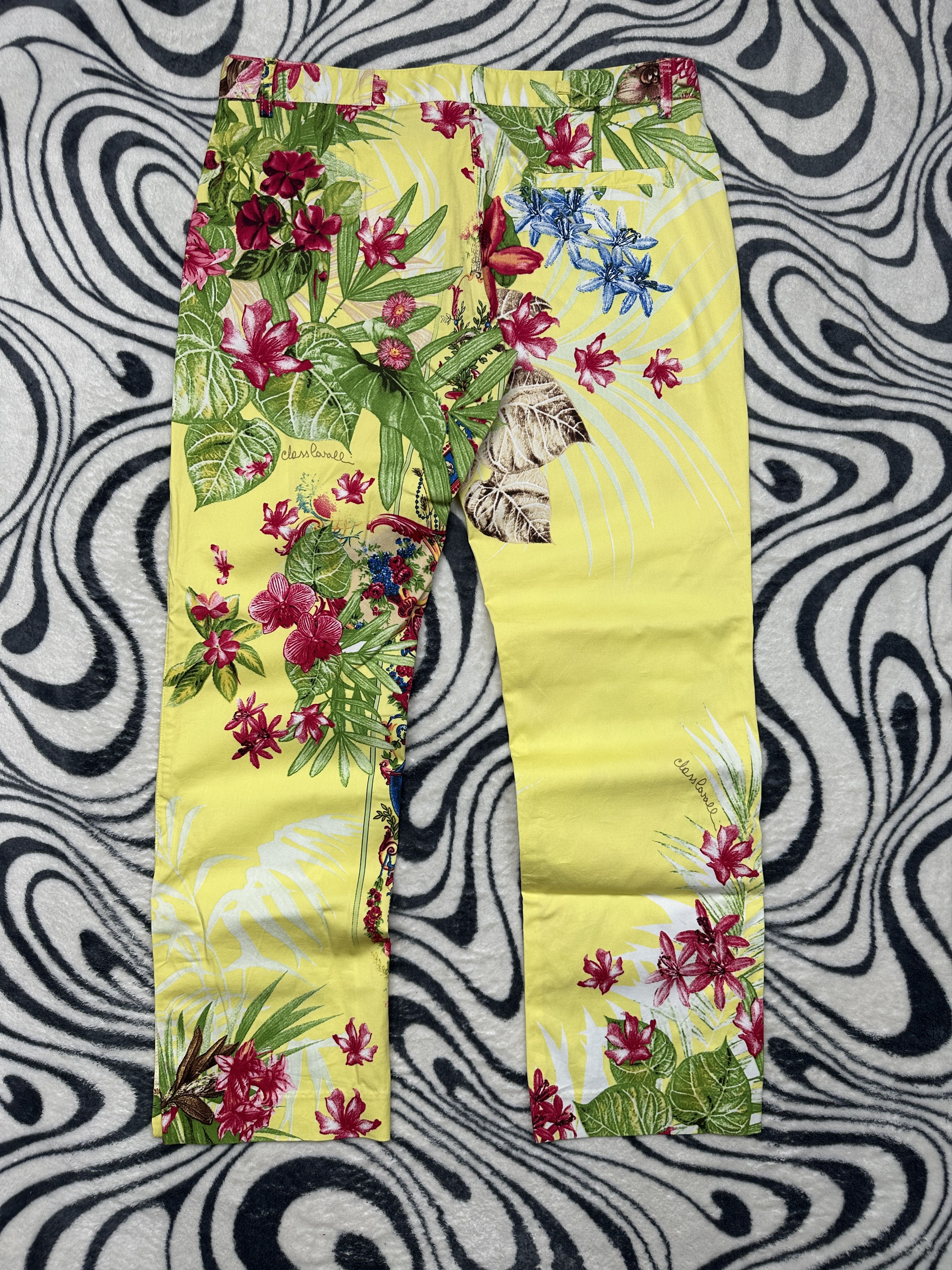 Roberto Cavalli Class Roberto Cavalli Vintage Womens Printed Pants Size 34" / US 12 / IT 48 - 7 Thumbnail
