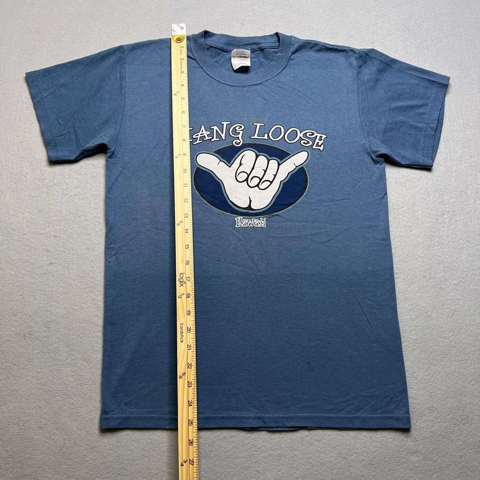 Gildan Hang Loose Hawaii Shaka Hand T Shirt Small Y2K Surf Skater Size US S / EU 44-46 / 1 - 5 Thumbnail