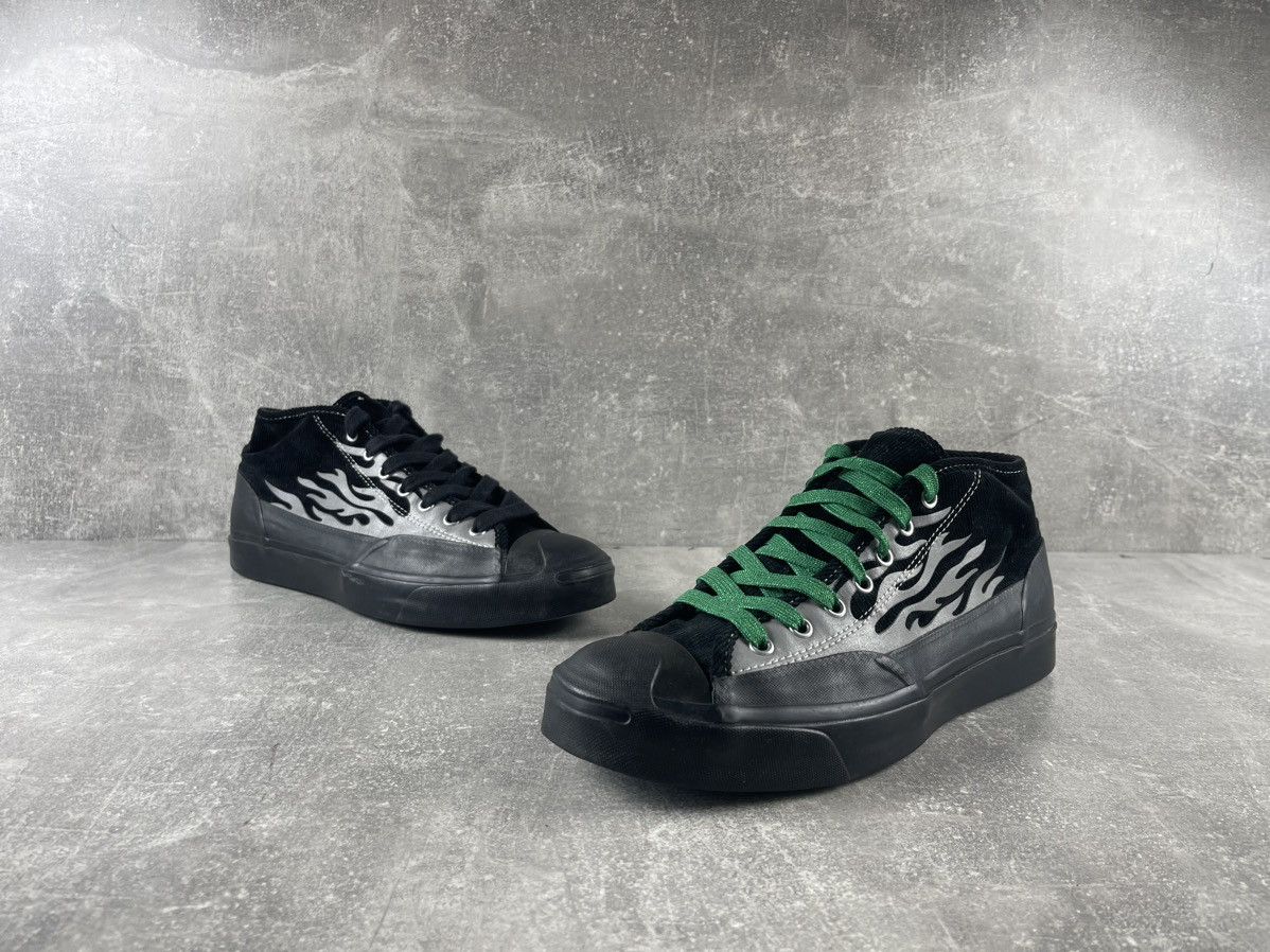 A$AP Nast × Converse Converse Jack Purcell A$AP Nast Reflective Black Silver Size US 10.5 / EU 43-44 - 4 Thumbnail