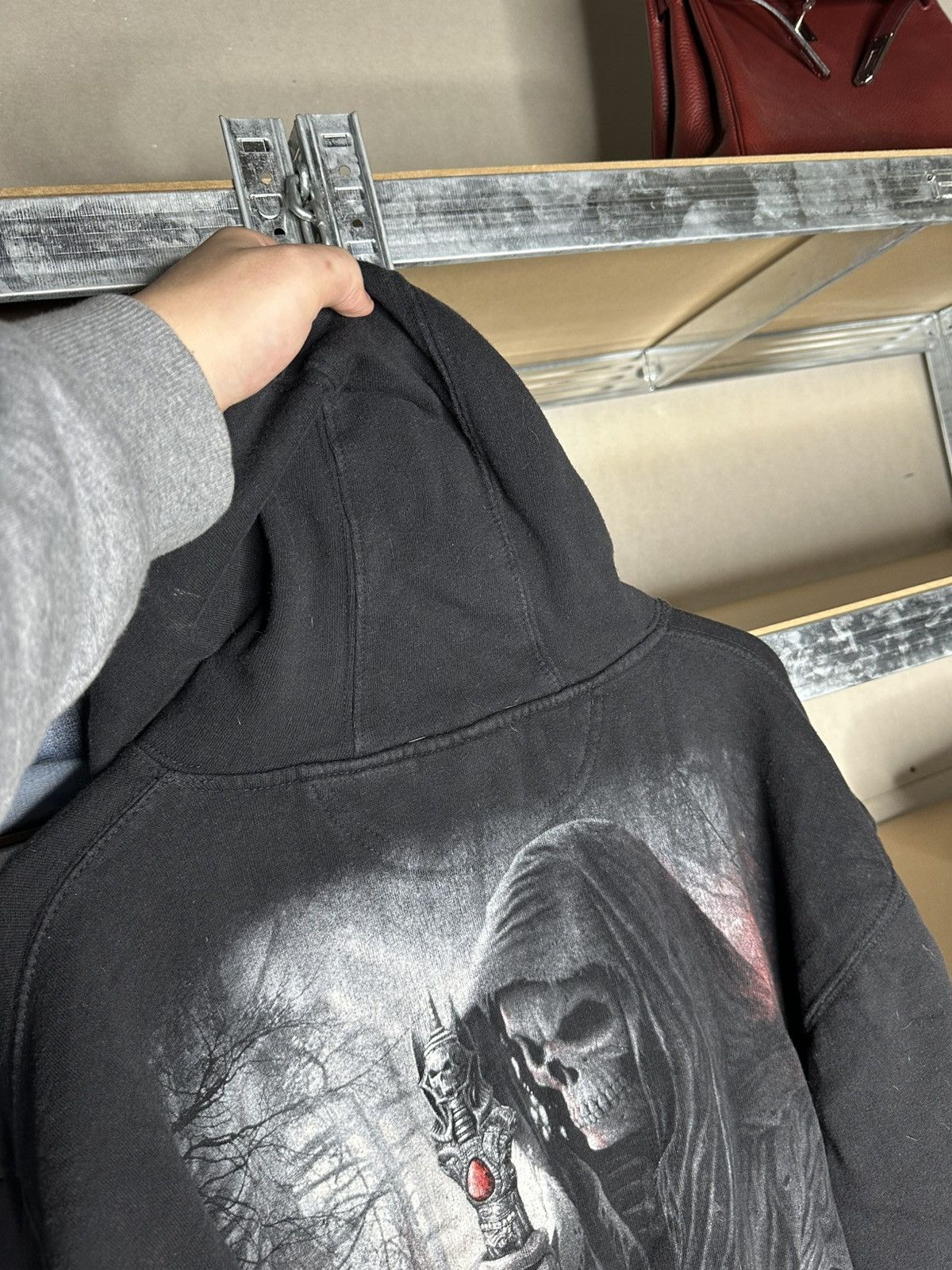 Band Tees Spiral Grim Reaper Skull Hoodie XL Gothic Full Print Swords Size US XL / EU 56 / 4 - 11 Thumbnail