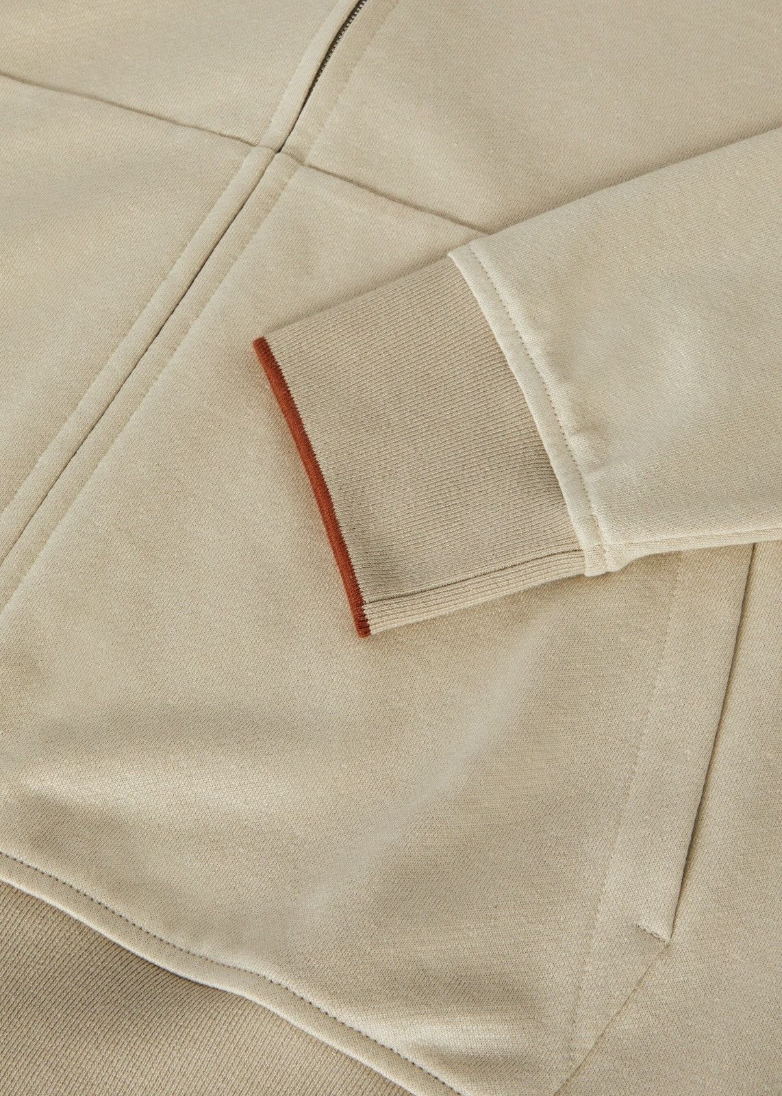 Loro Piana o1srvl11e1024 Cairns Bomber Jacket in Beige Size US L / EU 52-54 / 3 - 7 Thumbnail