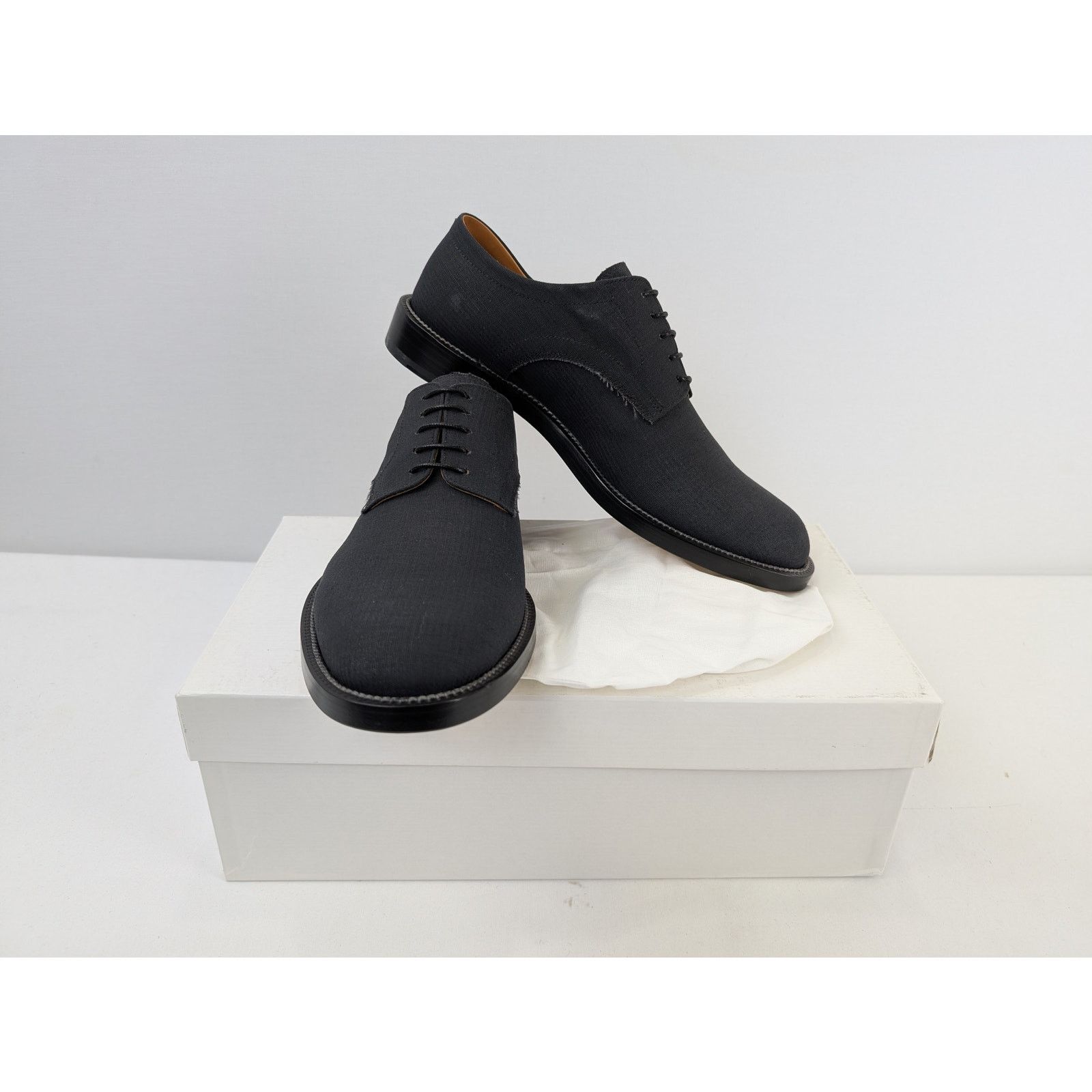 Maison Margiela o1rshd1 Lace-Up Leather Derbys in Nero Size US 9 / EU 42 - 16 Thumbnail