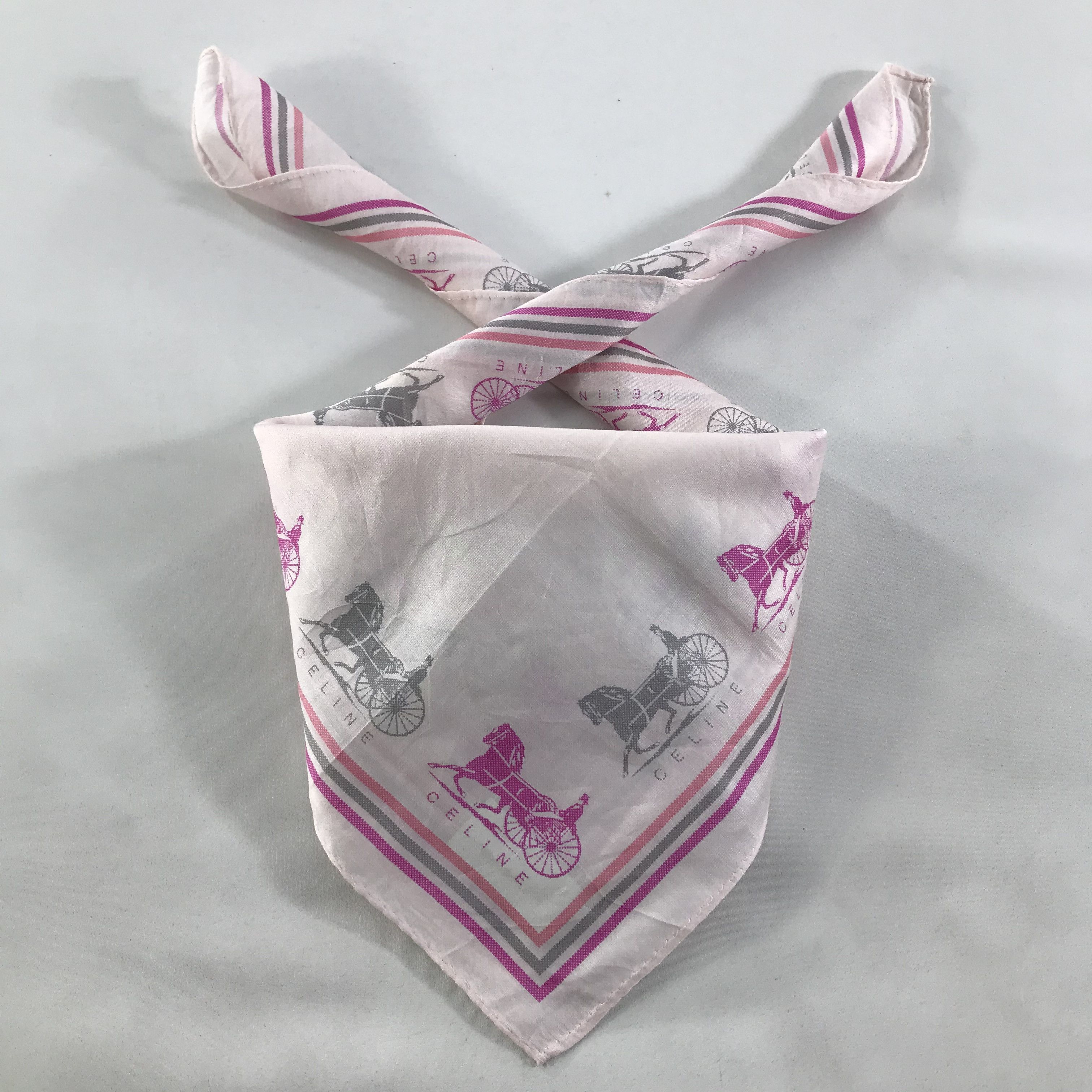Celine × Vintage Celine Bandana / Handkerchief / Neckerchief - S1320 Size ONE SIZE - 3 Thumbnail