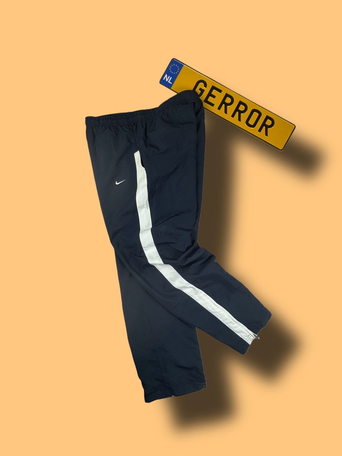 Nike × Vintage NIKE VINTAGE BASIC LOGO OVERSIZE BAGGY PANTS Size US 34 / EU 50 - 1 Thumbnail