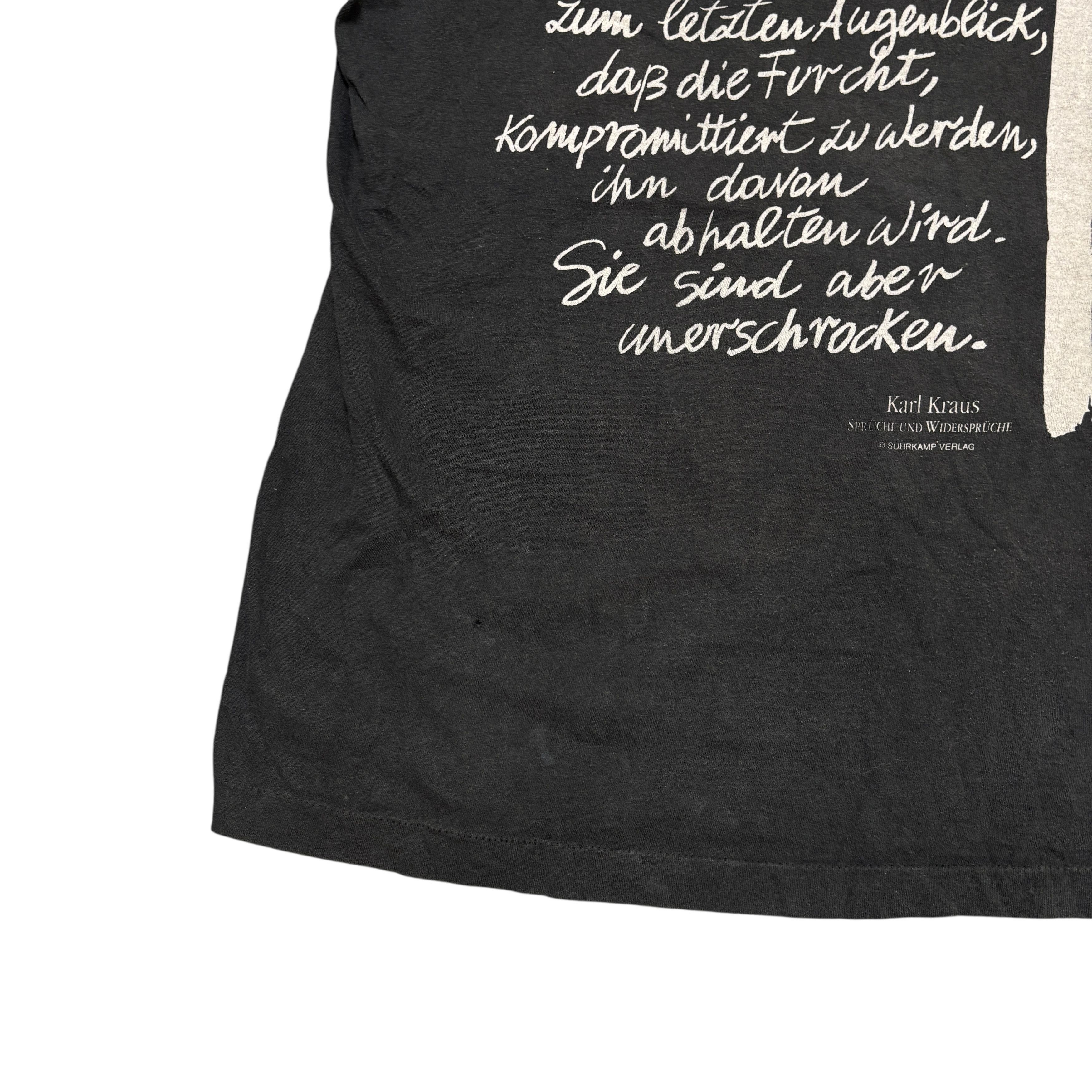 Band Tees Vintage Book Shirt Karl Kraus 90s Single Stitch Art Tee Size US XL / EU 56 / 4 - 15 Thumbnail