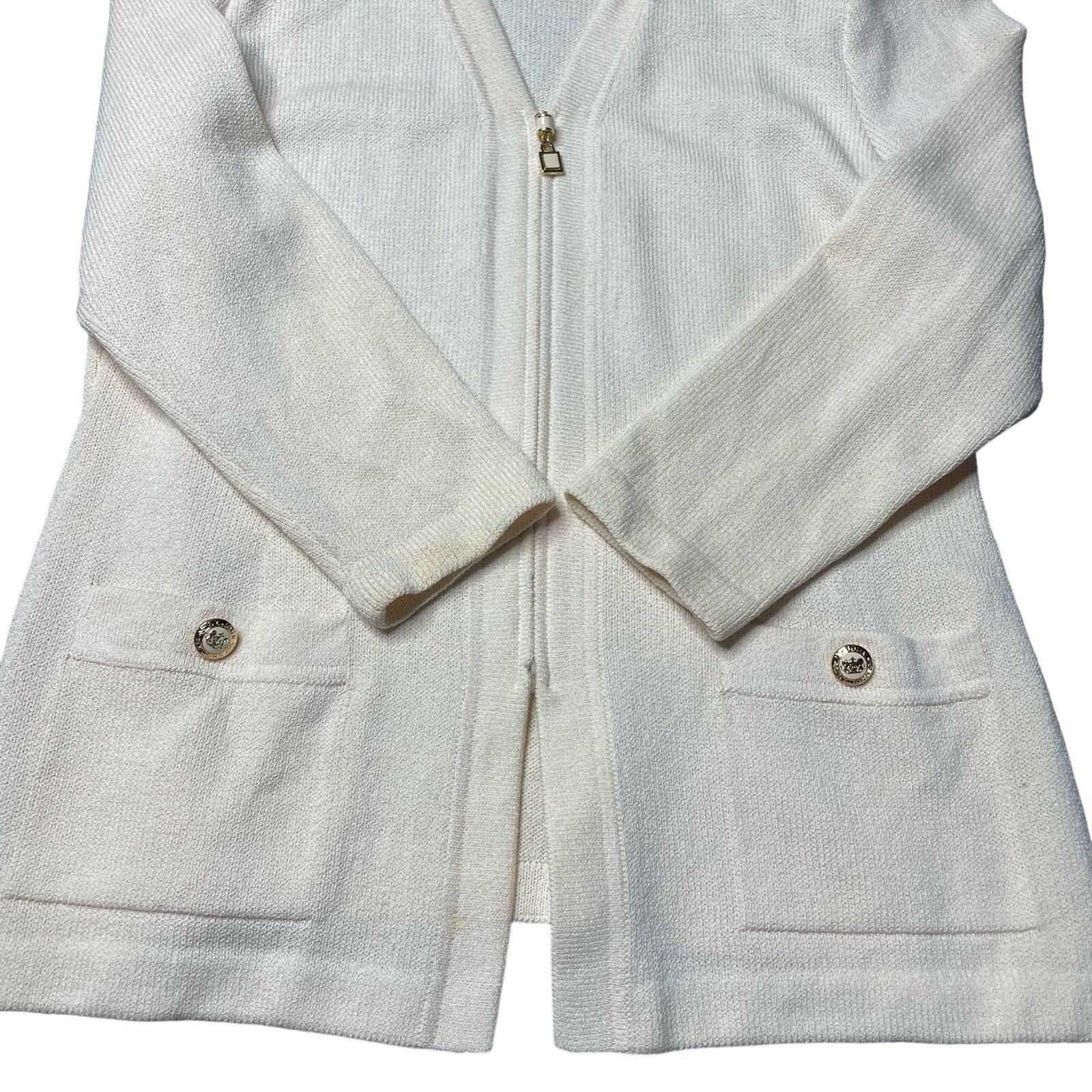 St. John St. John Basics Zip Up Sweater Size M / US 6-8 / IT 42-44 - 6 Thumbnail
