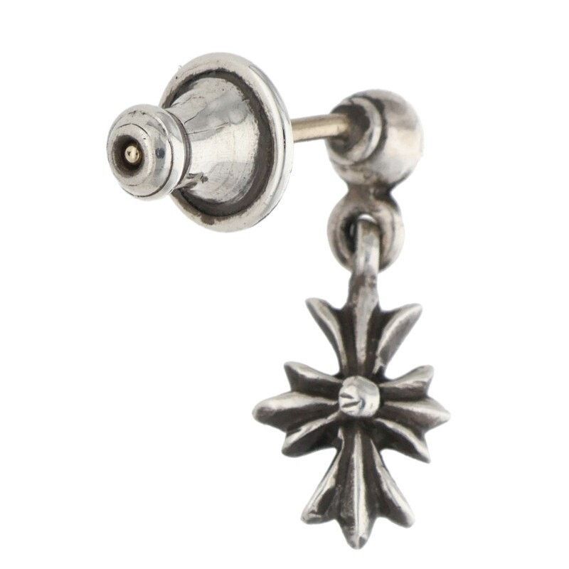 Chrome Hearts Chrome Hearts Tiny ECH Plus Drop Silver Earring Size ONE SIZE - 2 Thumbnail