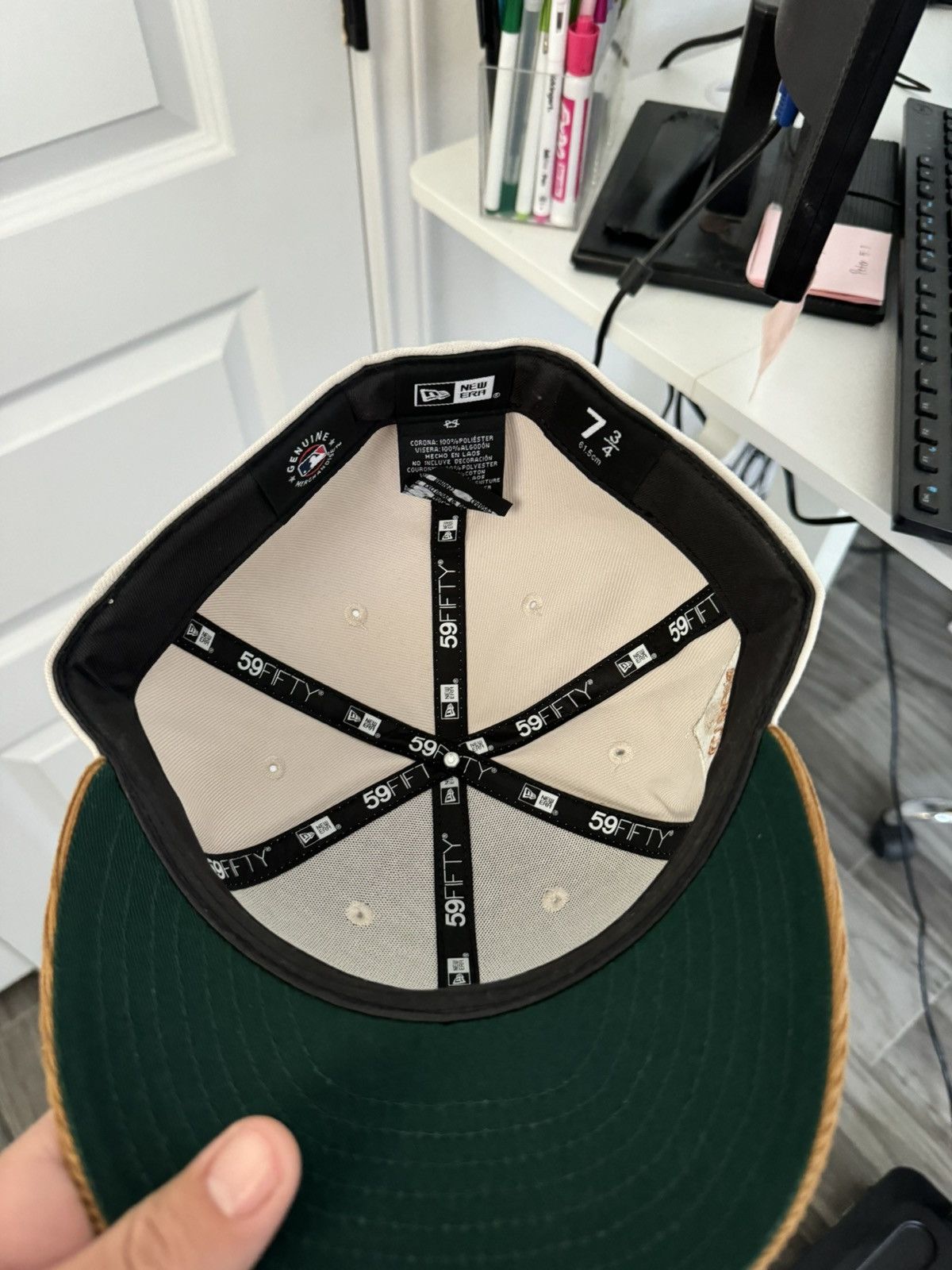 New Era Astros New Era Fitted Size 7 3/4 Size ONE SIZE - 4 Thumbnail