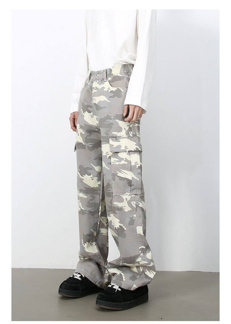 Japanese Brand × Jean American retro street pocket camouflage cargo jeans Size US 32 / EU 48 - 4 Thumbnail