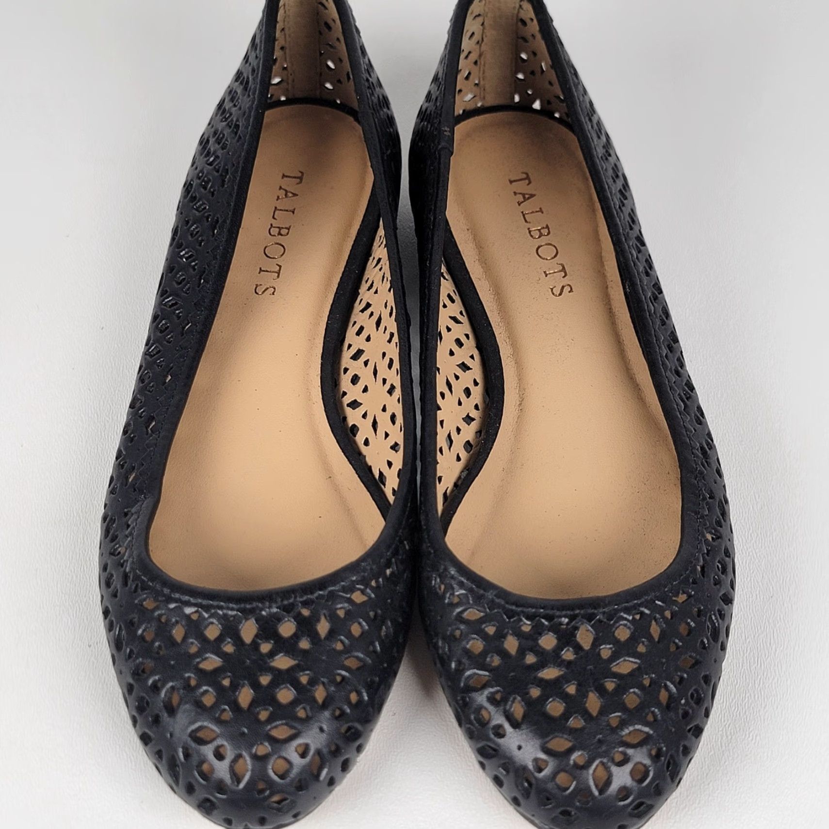 Talbots Talbots Black Leather Flats Size 5M Women Ballet Slip On Flat Leather Lining Breathable Classic Modern Shoes Size US 6 / IT 36 - 2 Thumbnail