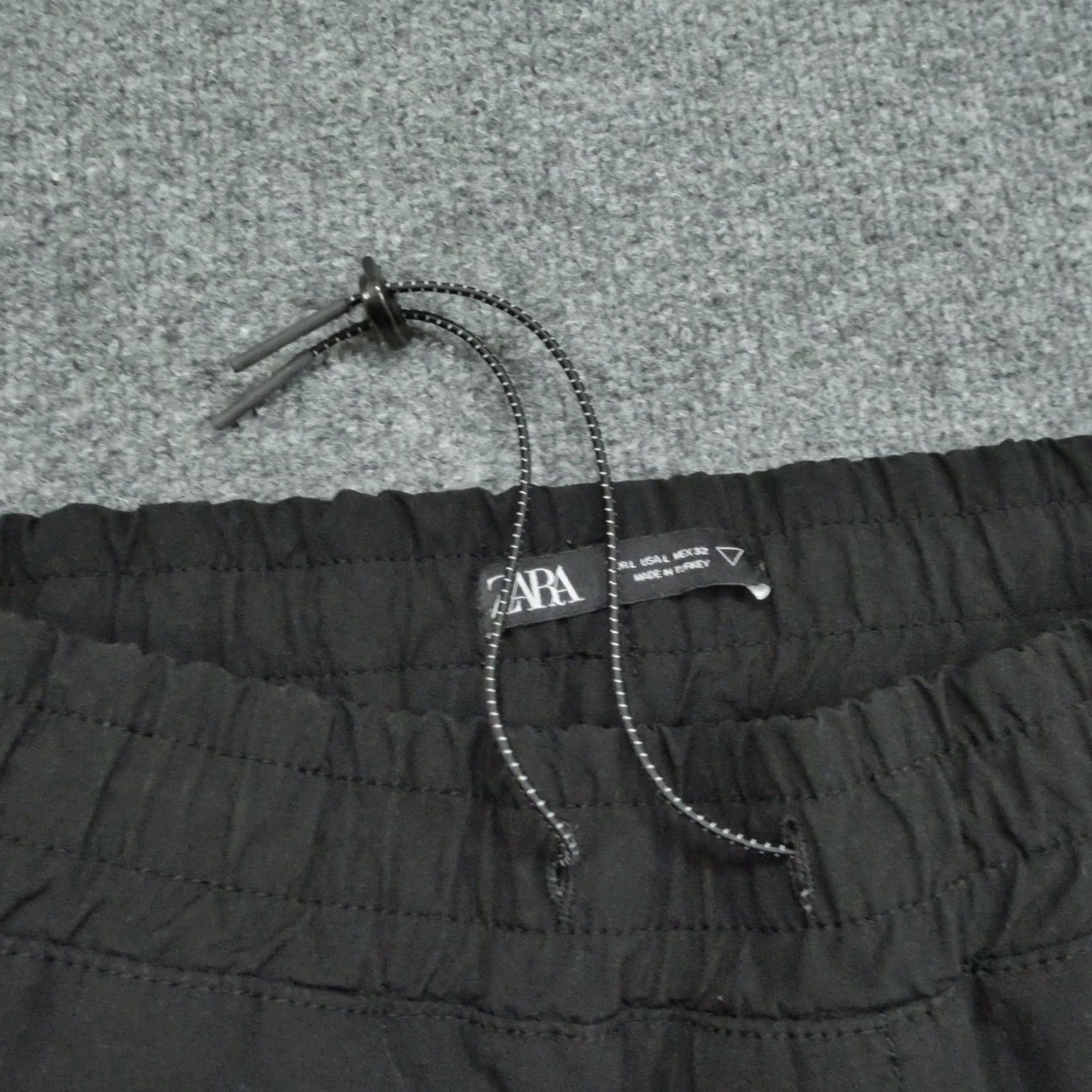 Zara Zara Pants Womens Large Black Cargo Cropped Joggers Size 36" / US 14 / IT 50 - 4 Thumbnail