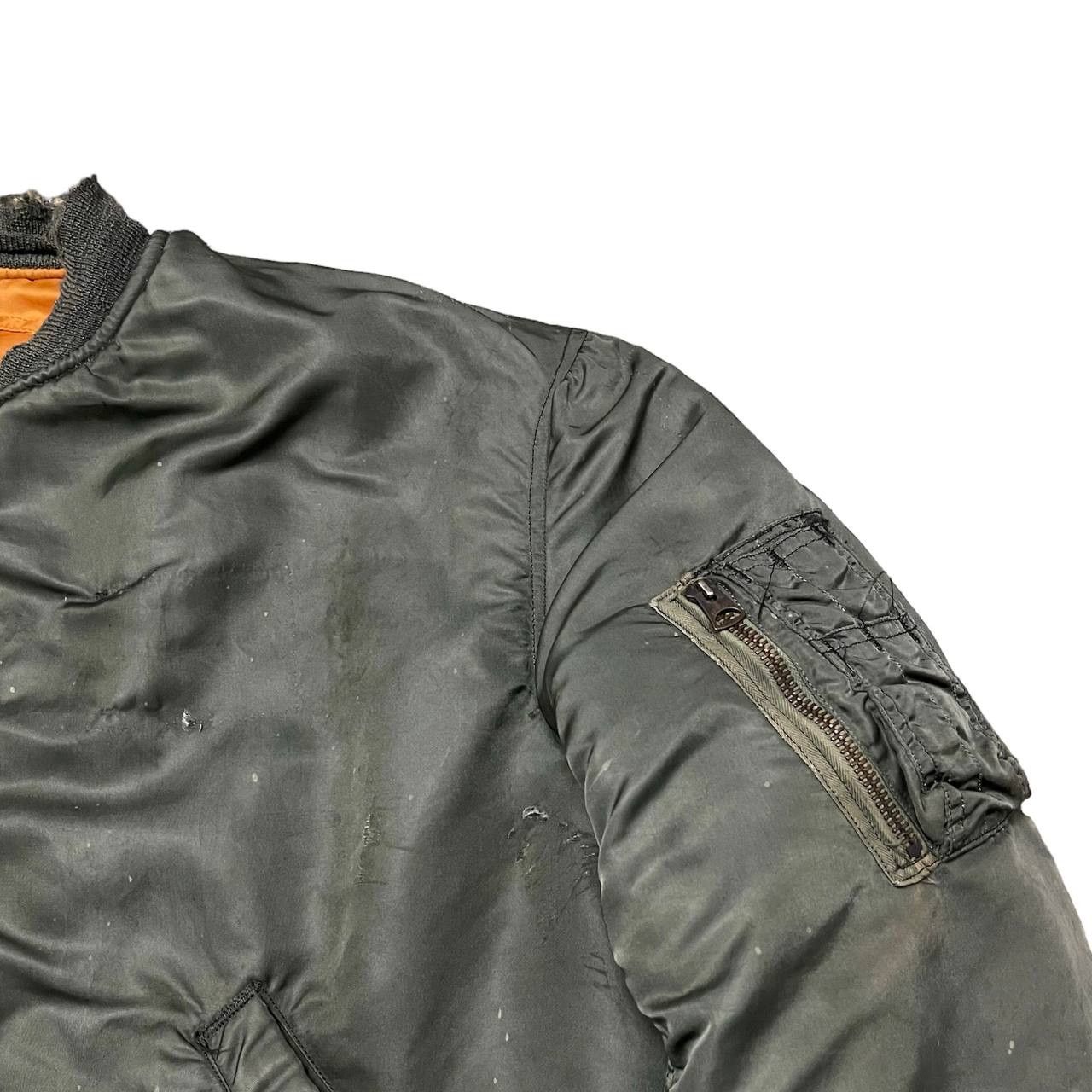 Alpha Industries Vintage 60's Alpha Industries Ma 1 Bomber Jacket Thrashed Size US M / EU 48-50 / 2 - 5 Thumbnail