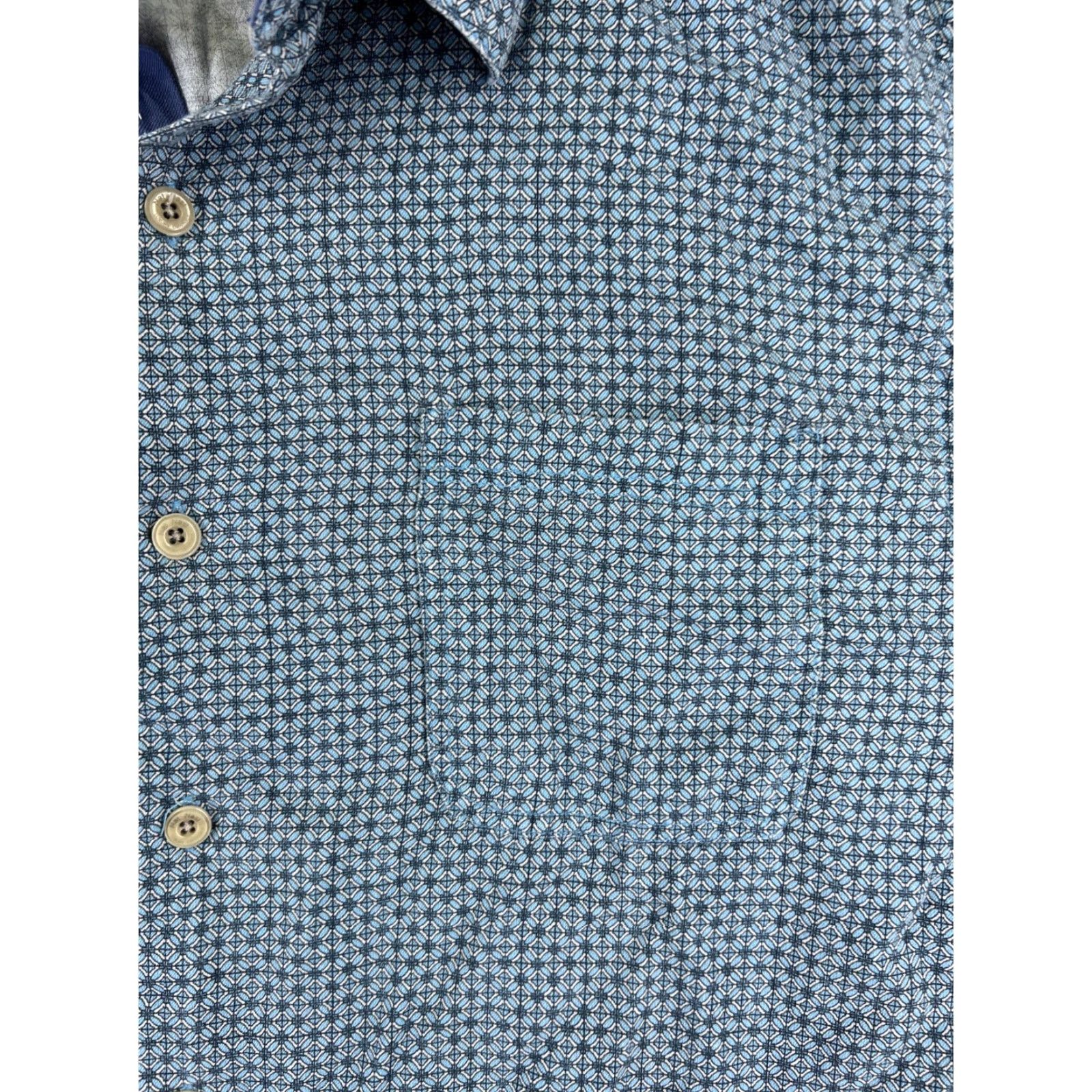 Tommy Bahama Tommy Bahama Shirt Men 2XL XXL Blue Green Stripe Pattern 100% Silk Button Up Shirt Size US XXL / EU 58 / 5 - 6 Thumbnail