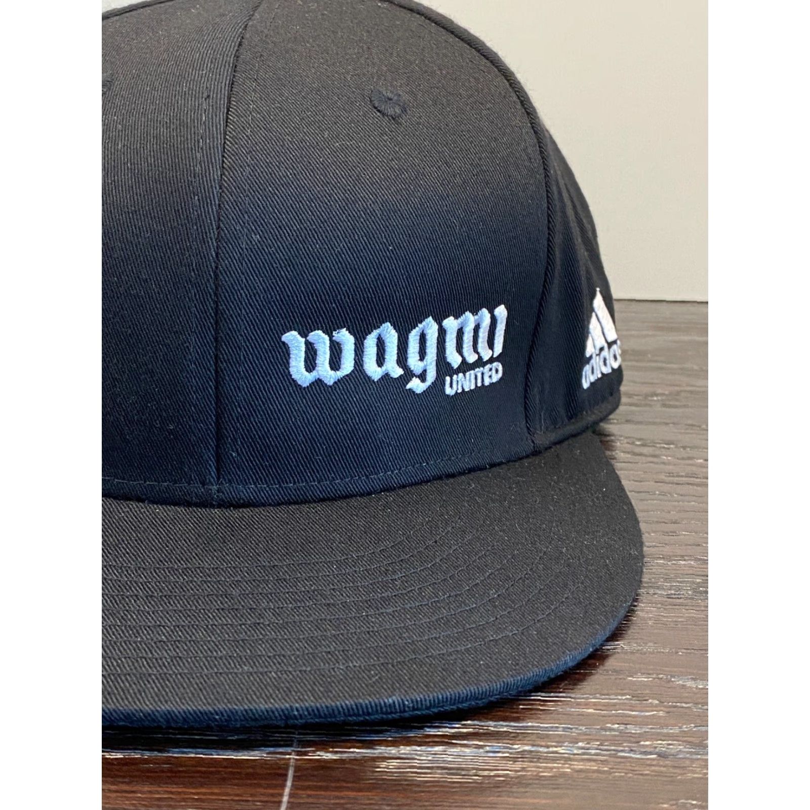 Adidas Wagmi United Adidas Hat Adult One Size Black Snapback Football Soccer SnowFro Size ONE SIZE - 2 Thumbnail