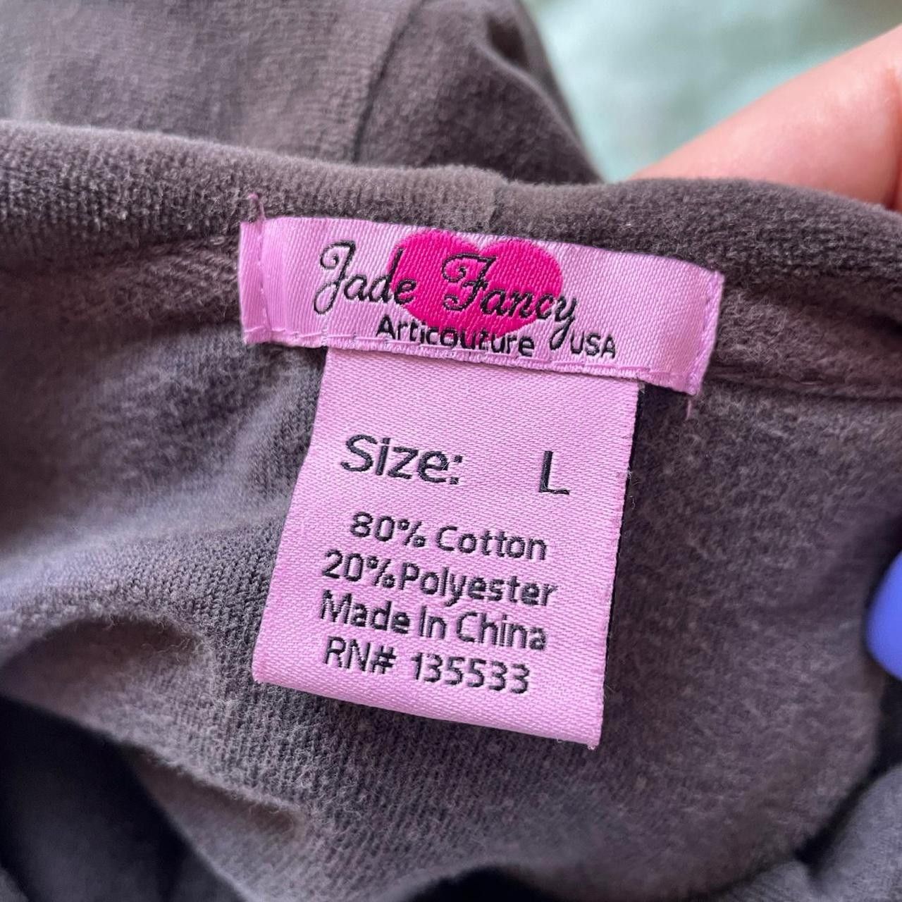 Other Y2K Grey Velour Zip Up Hoodie Size L / US 10 / IT 46 - 3 Thumbnail