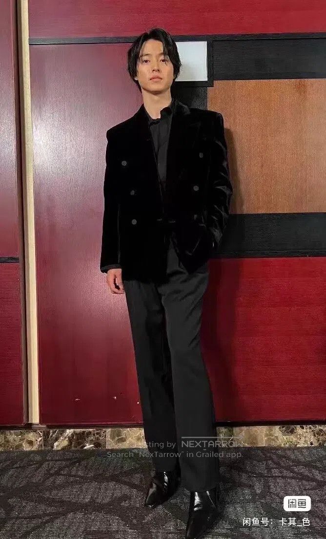 Saint Laurent Paris Saint Laurent Paris Dark Pattern Men's Smoking Trousers Size US 34 / EU 50 - 3 Thumbnail