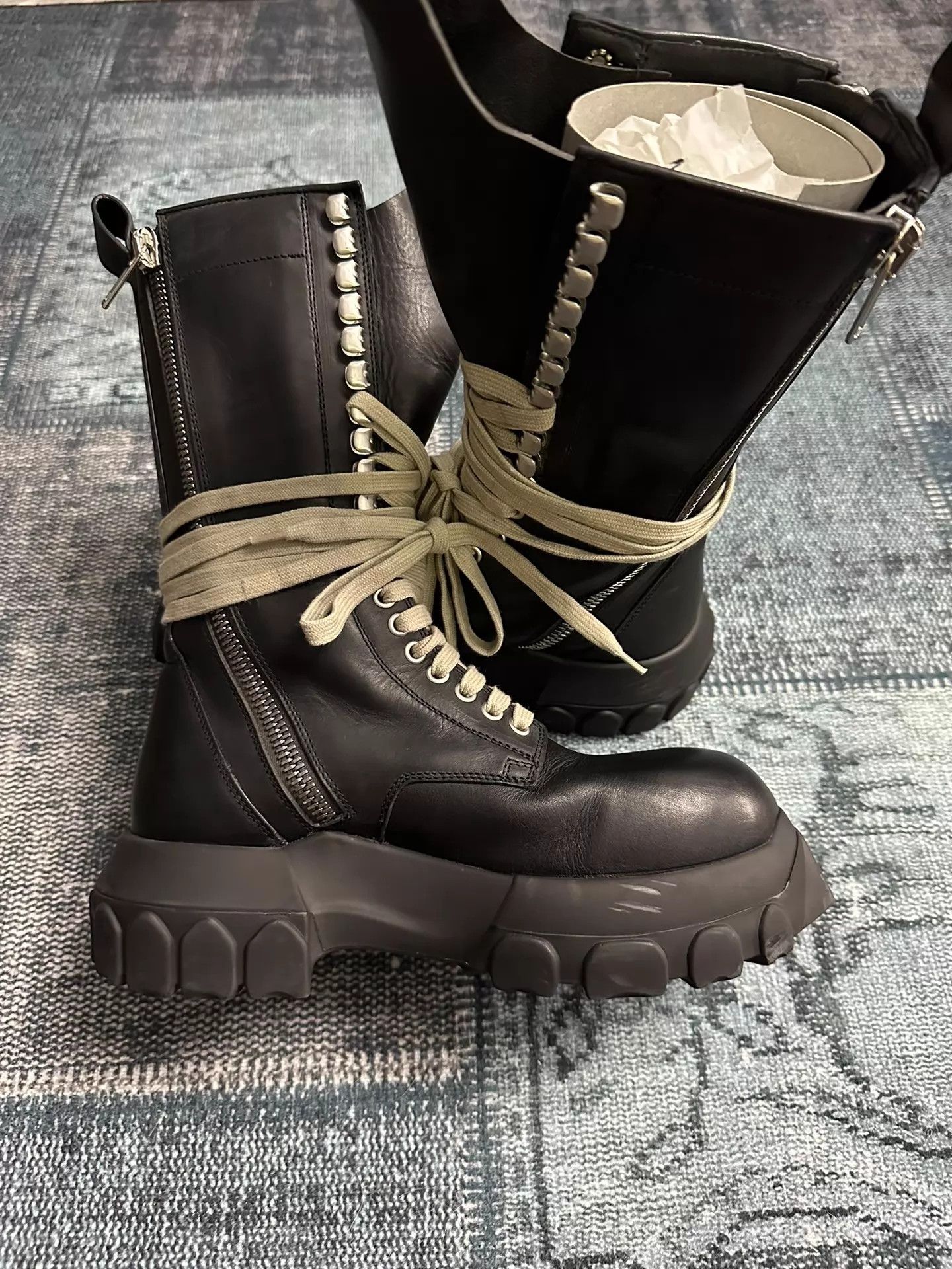Rick Owens Rick Owens Octopus Strap Boot EUR 39 Leg-Lengthening Size US 8.5 / IT 38.5 - 3 Thumbnail