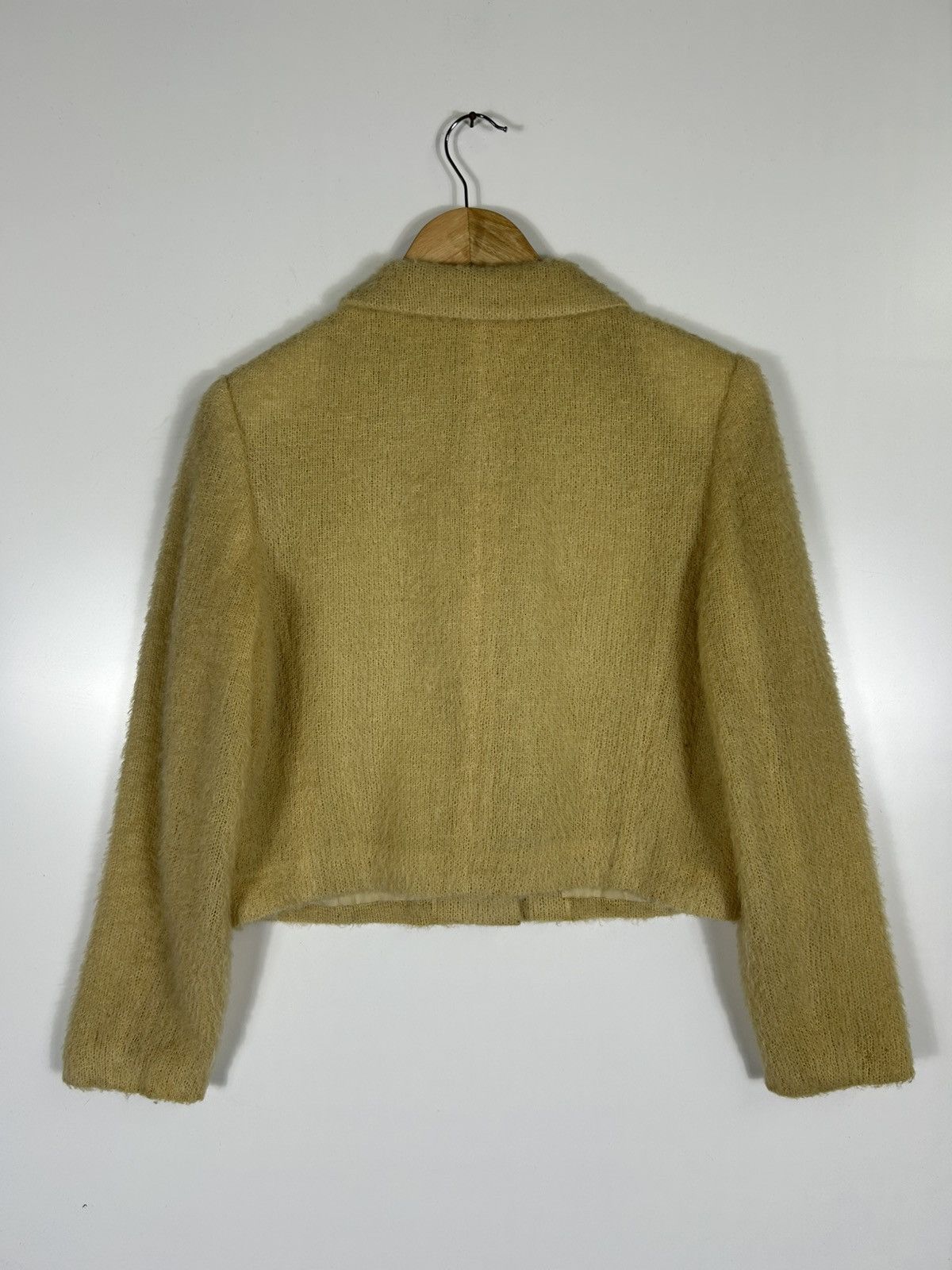 Balenciaga 🔥Vintage Luxury Balenciaga Mohair Button Cropped Jacket Size XS / US 0-2 / IT 36-38 - 11 Thumbnail