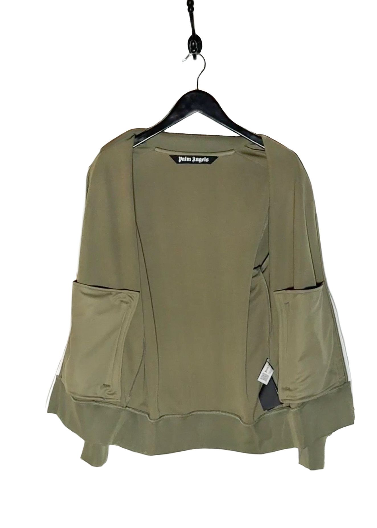 Palm Angels Palm Angels Khaki Green Logo Track Sweater Size US L / EU 52-54 / 3 - 4 Thumbnail