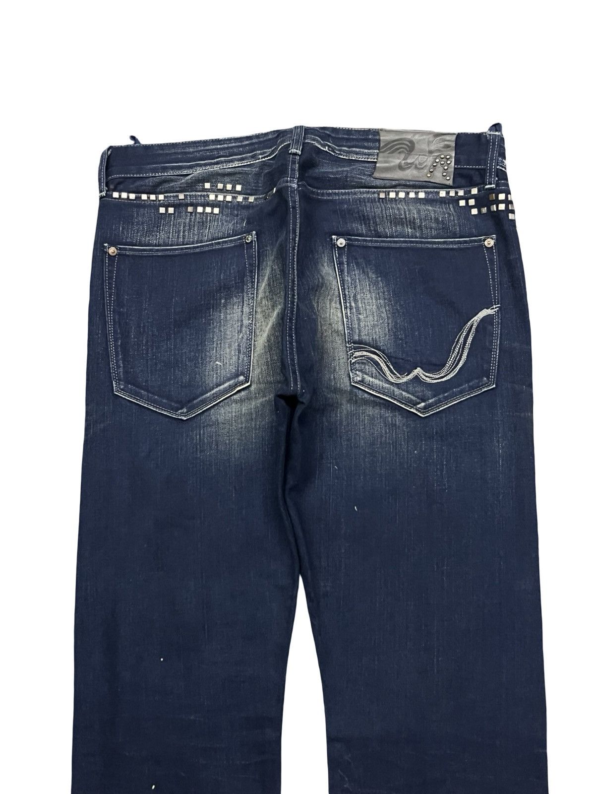 Replay Vintage Archive Replay AMEDEO “Studded”Y2K Italian Denim W35 Size US 35 - 5 Thumbnail