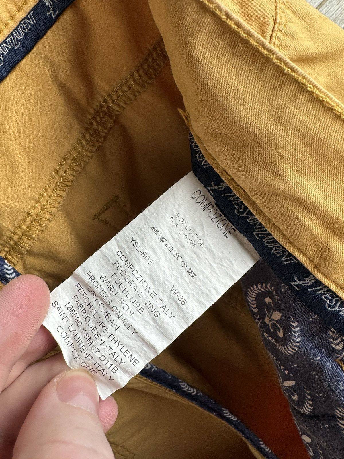 Vintage × Yves Saint Laurent Vintage Casual Pants YSL Yves Saint Lauren Luxury Designs Size US 36 / EU 52 - 12 Thumbnail