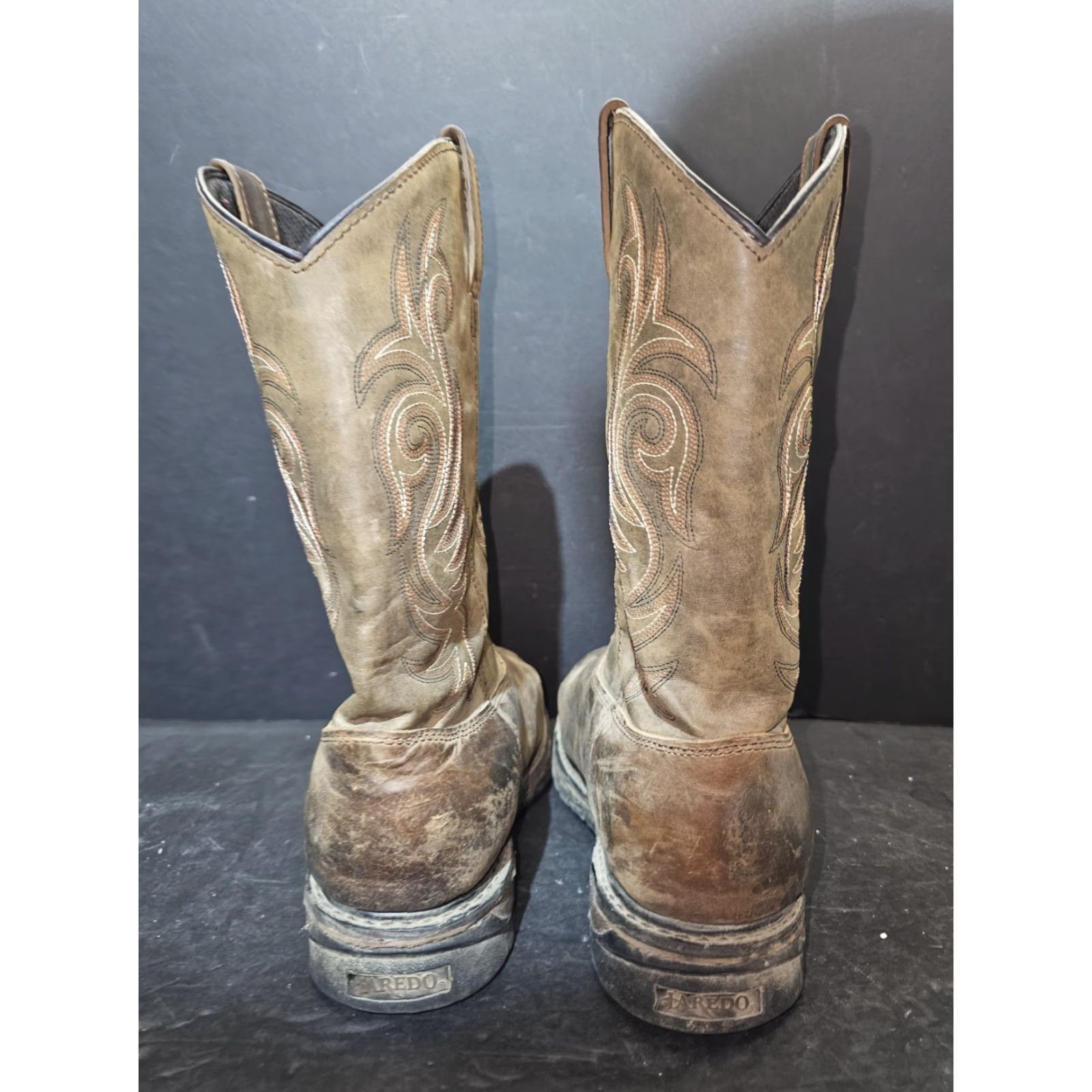 Vintage Laredo Hammer Signature Western Cowboy Waterproof Leather Work Boots Mens Sz 14D Boots Leather Western Workwear Casual Size US 14 / EU 47 - 7 Thumbnail