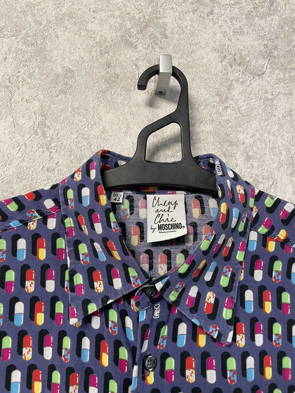 Moschino RARE Moschino x Cheap And Chic Pils 1997s Short Sleeve Shirt Size US L / EU 52-54 / 3 - 9 Thumbnail