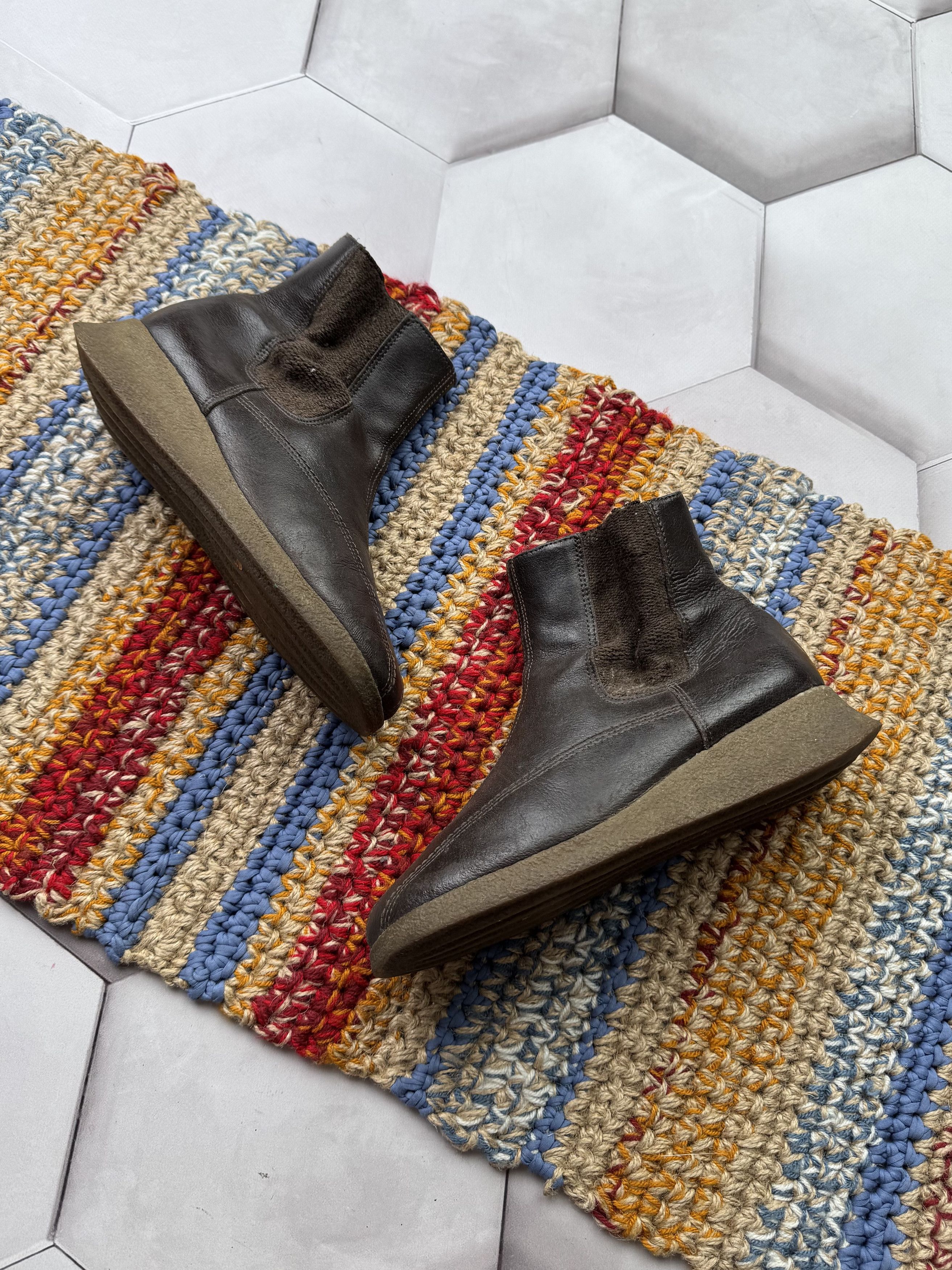 Japanese Brand Vintage Leather Boots (E4) Size US 8 / IT 38 - 1 Thumbnail