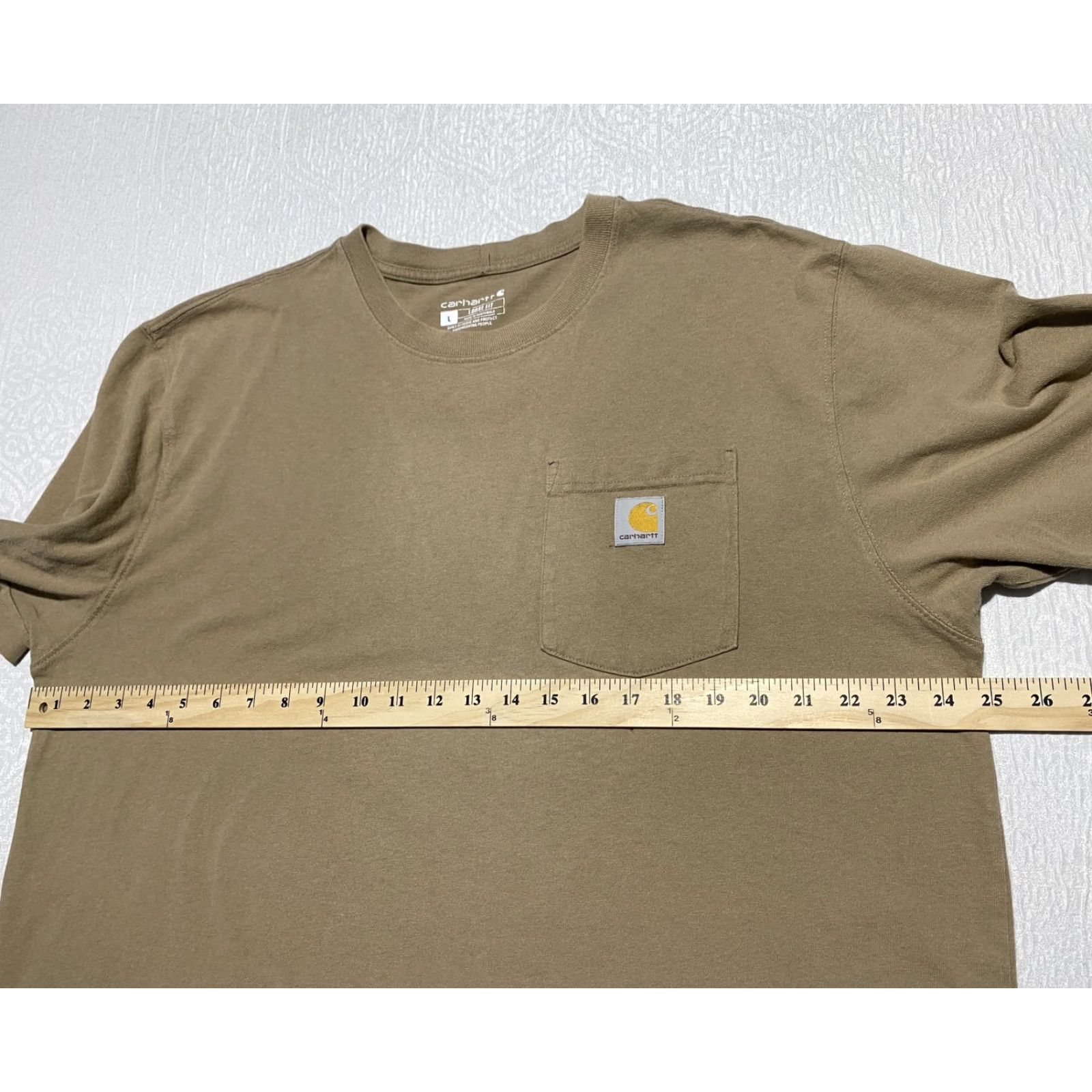 Carhartt Carhartt Shirt Mens Large Brown Loose Fit Pocket K87 Workwear Short Sleeve Tee Size US L / EU 52-54 / 3 - 5 Thumbnail