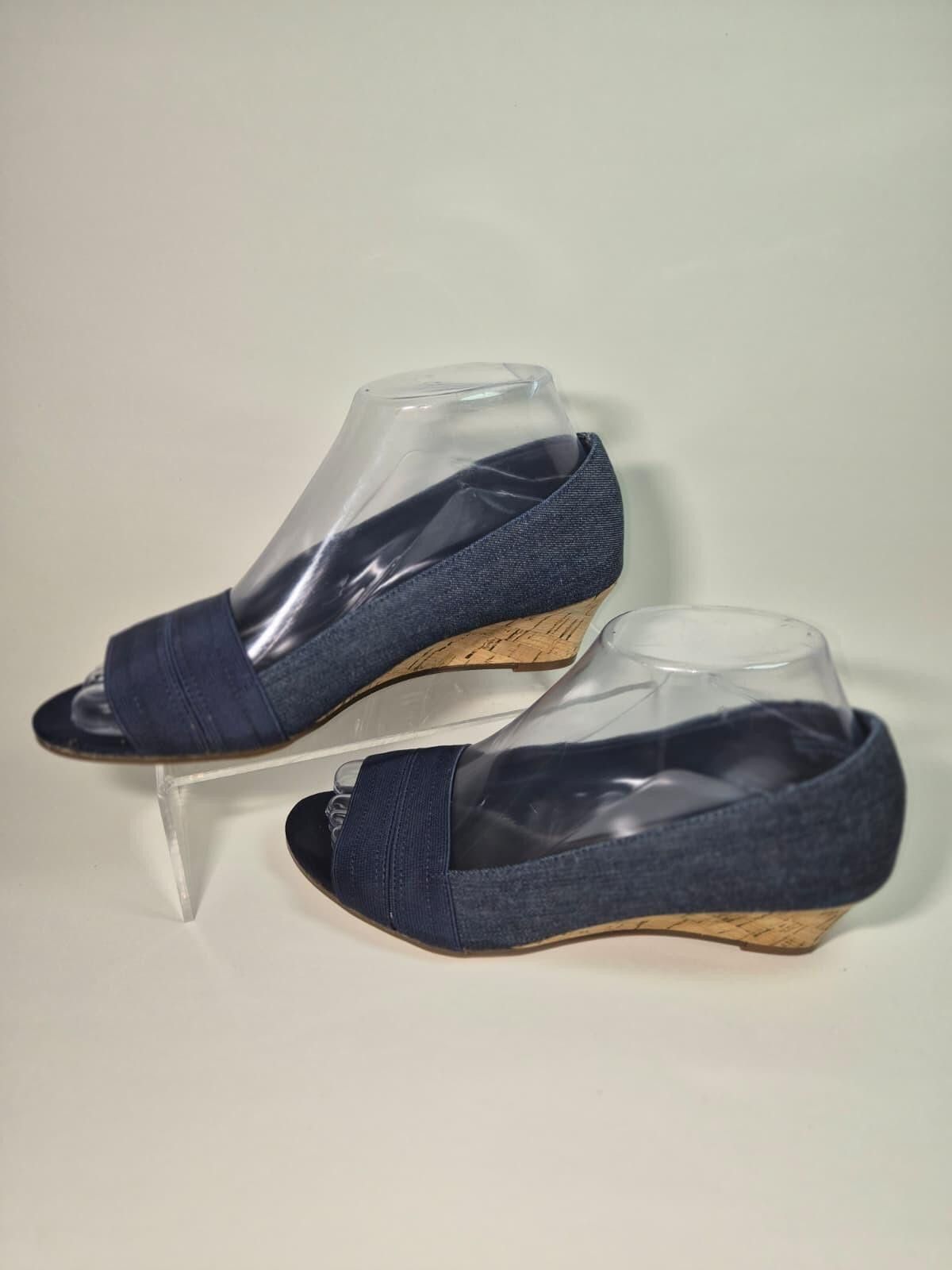 Other COACH AND FOUR Sz.6.5 Blue Wedged Canva Tweed Vintage Luxury Size US 9.5 / IT 39.5 - 1 Thumbnail