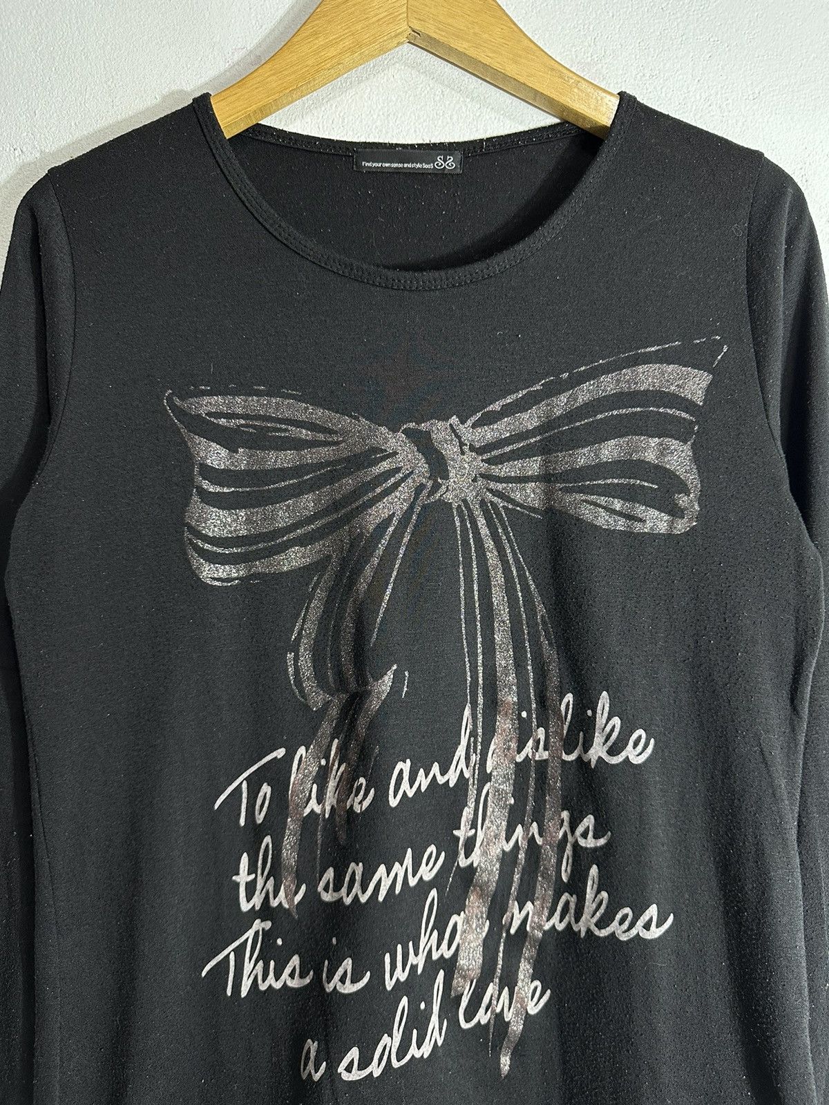 20471120 S2 QUOTES POEM LONG SLEEVE TEE IFSIXWASNINE LGB STYLE Size M / US 6-8 / IT 42-44 - 4 Thumbnail