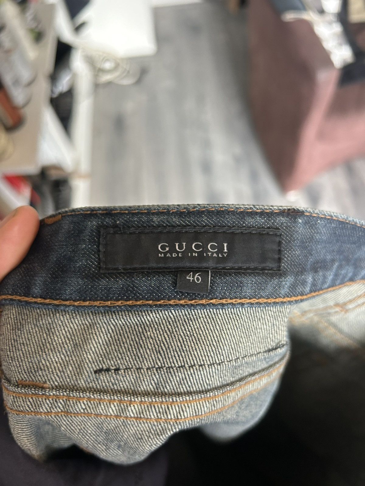 Gucci Gucci Blue Denim Jeans - Size 46 Size US 30 / EU 46 - 11 Thumbnail