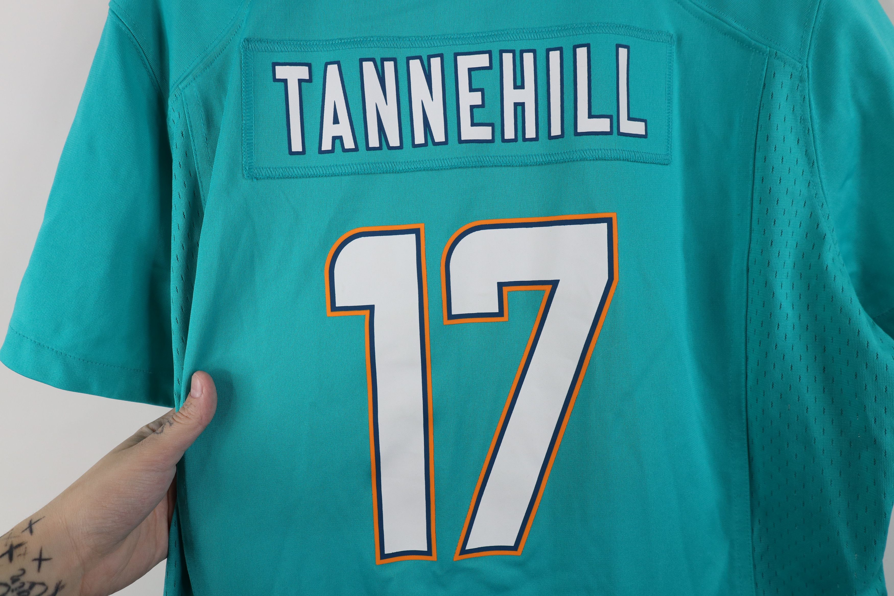 Nike Nike On Field Miami Dolphins Football Jersey Teal #17 Size XL / US 12-14 / IT 48-50 - 12 Thumbnail