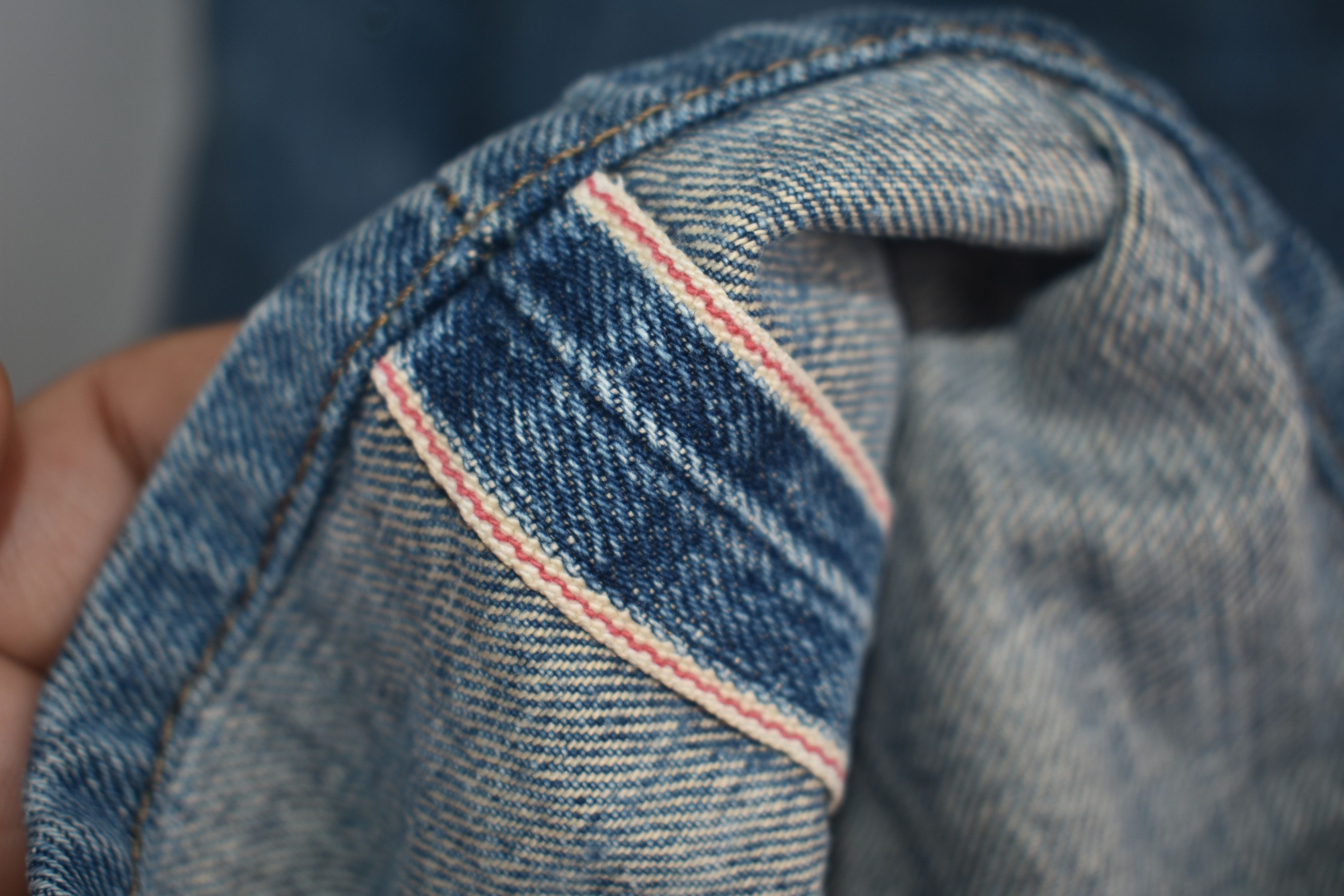 Edwin × Vintage Rare Faded 🔥 Edwin 505XX Selvedge W29 Size US 29 - 6 Thumbnail