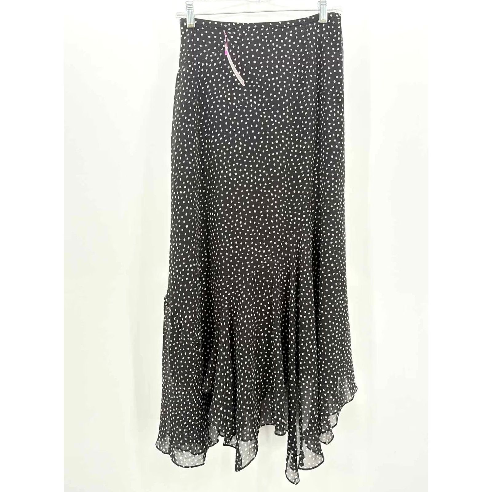 Vintage Pre-Owned Cabi Black Size 2 Polka Dot Maxi Skirt Size 26" / US 2 / IT 38 - 2 Thumbnail