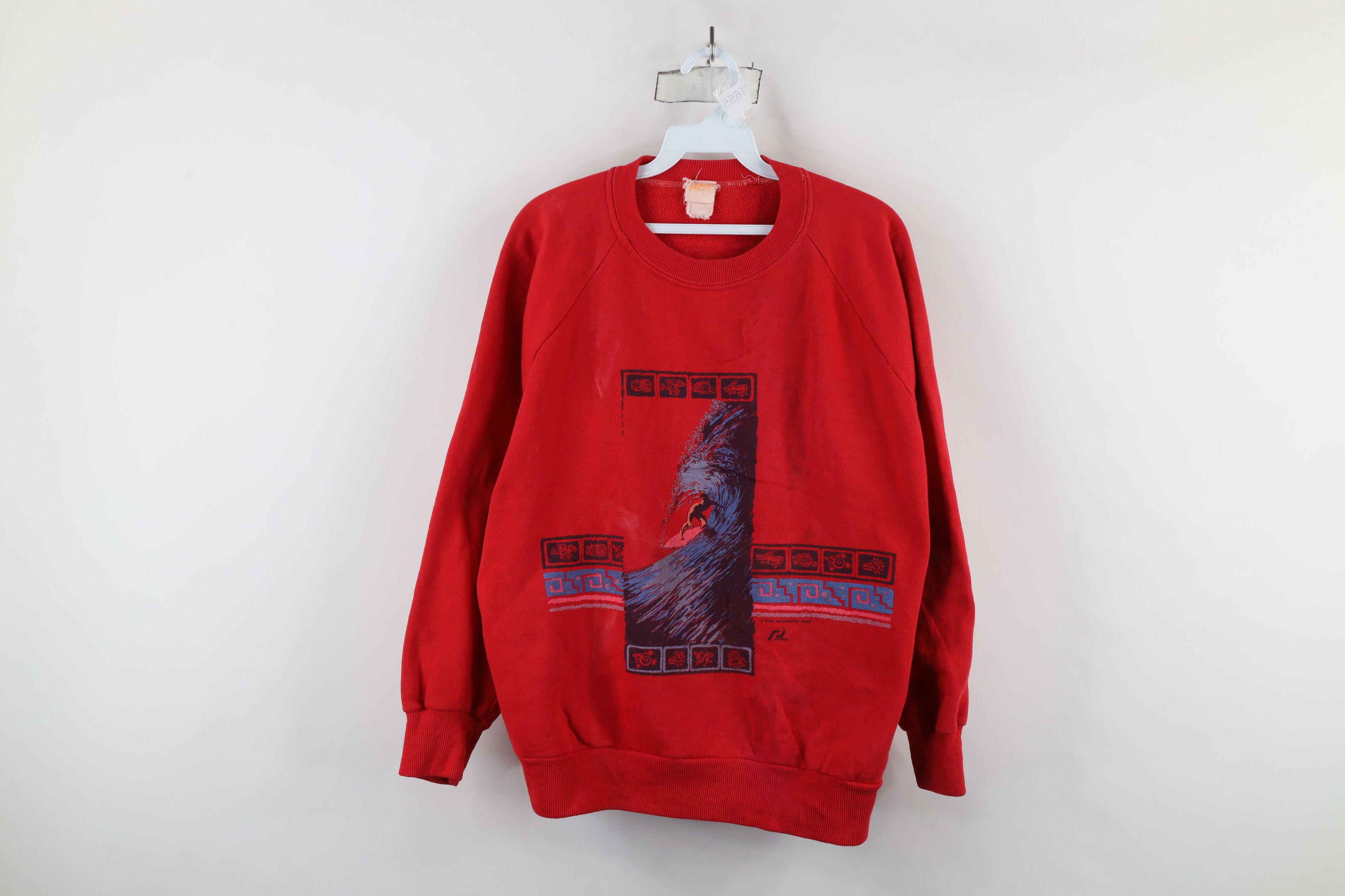 Vintage Vintage 80s Streetwear Hawaii Surfing Crewneck Sweatshirt Size US M / EU 48-50 / 2 - 1 Thumbnail