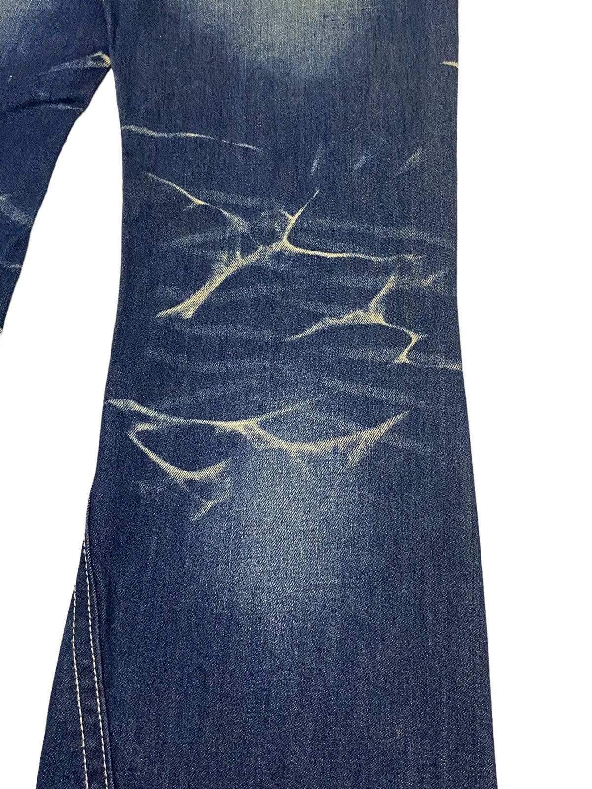 Hysteric Glamour Flare Black Crobot Japan Jean Whisker Honeycomb Style Size US 31 - 11 Thumbnail
