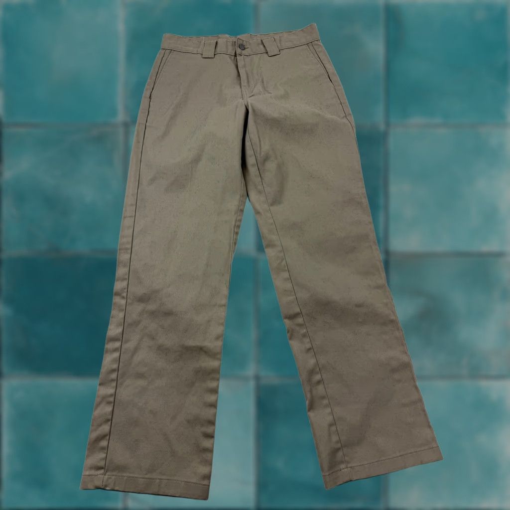 Vintage Brahma Mens Khakis Pants 34x33 Beige Workwear Canvas Regular Fit Front Flat Front Pockets Zip Button Mens Size US 34 / EU 50 - 1 Thumbnail