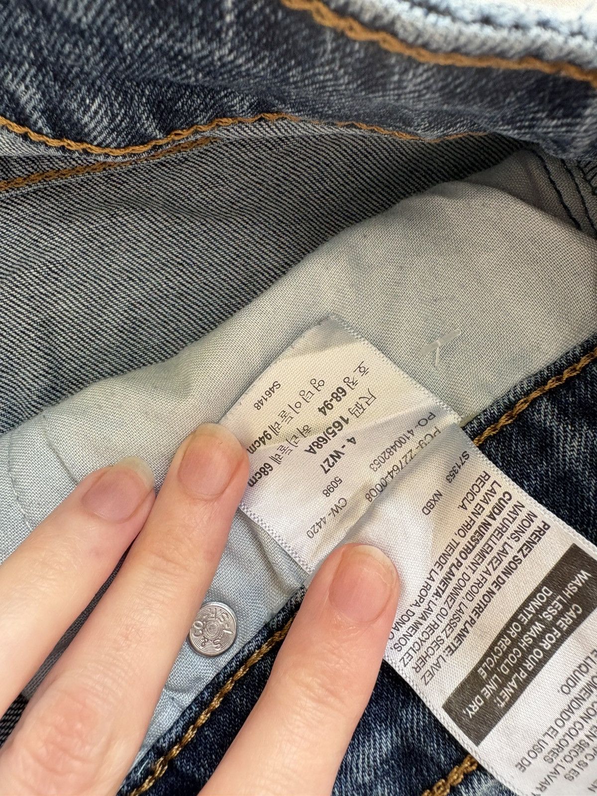 Levi's Levi cut off high rise denim shorts W27 Size 27" / US 4 / IT 40 - 3 Thumbnail