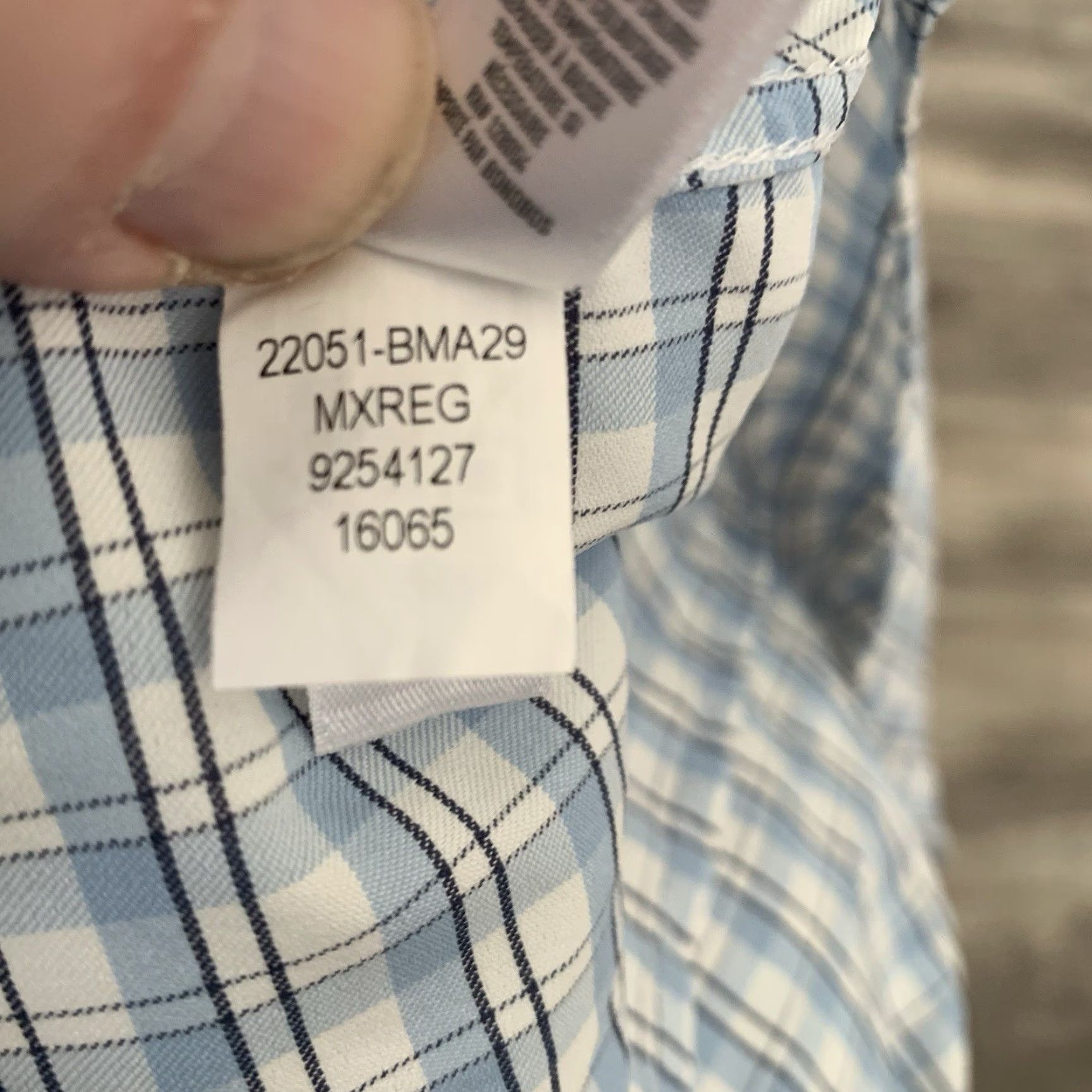 Bonobos Bonobos Shirt Mens Medium Blue Plaid Slim Fit Nylon Blend Performance Shirt Size US M / EU 48-50 / 2 - 6 Thumbnail