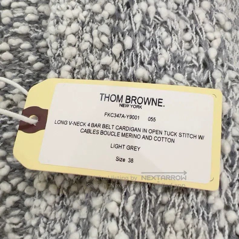 Thom Browne Thom Browne Gray knit cardigan Size US M / EU 48-50 / 2 - 5 Thumbnail