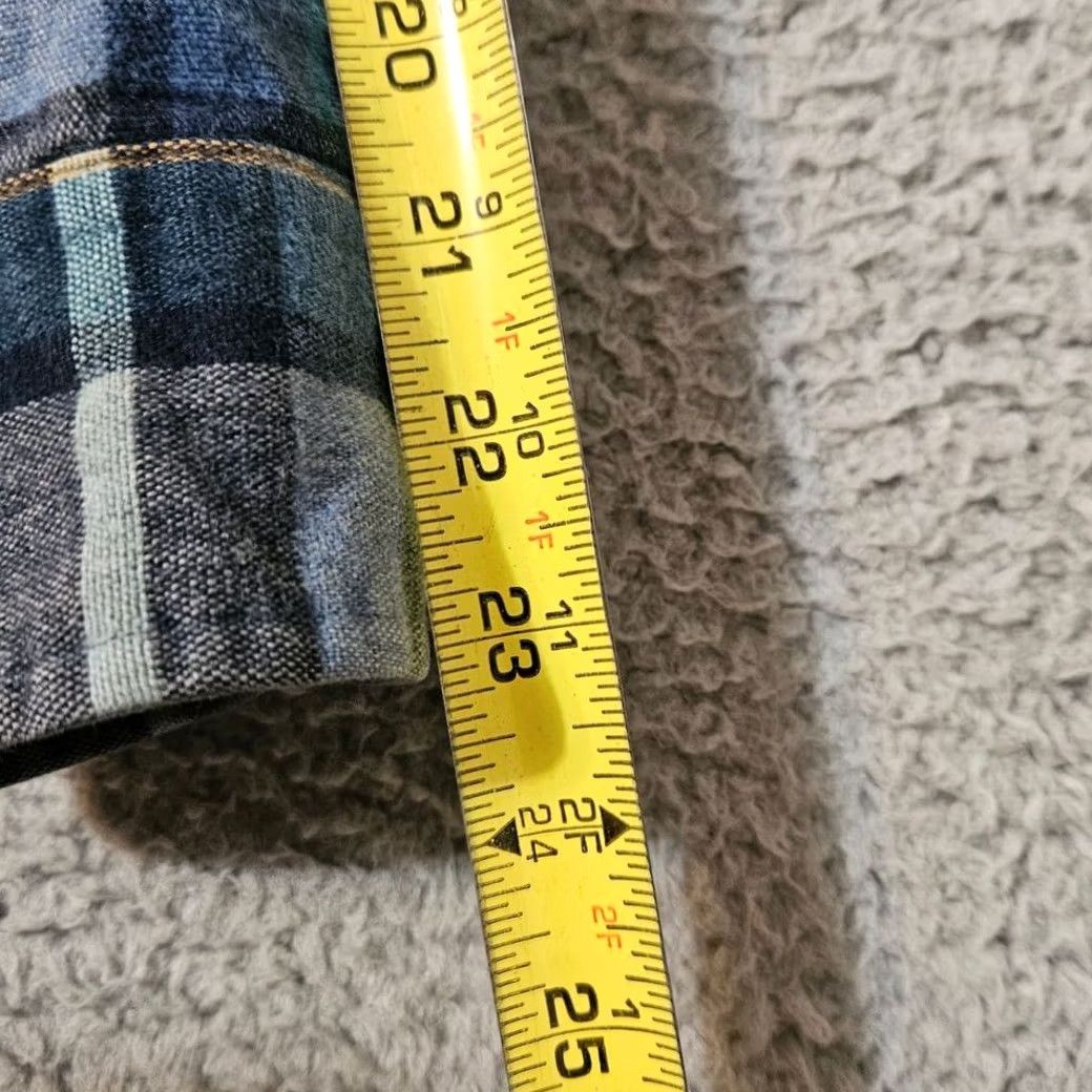 Vintage LL Bean Chamois Cloth Flannel Shirt Blue Plaid Cotton Size Large Men's Size US L / EU 52-54 / 3 - 6 Thumbnail