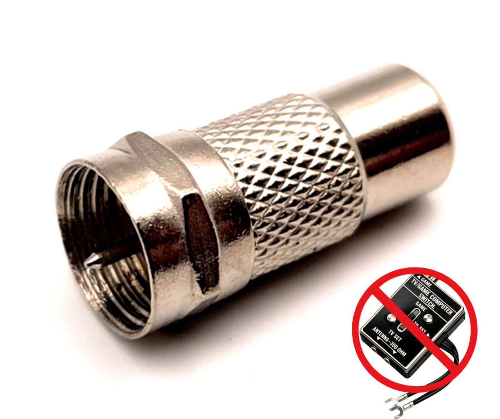 Other 10x Atari 2600 Games RF Connectors - Ditch TV/Game Switch Size ONE SIZE - 2 Thumbnail