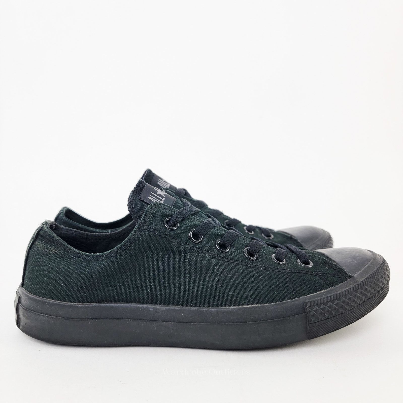 Nike Converse Chuck Taylor All Star Lowtop All Black Monochrome Size US 8 / EU 41 - 3 Thumbnail