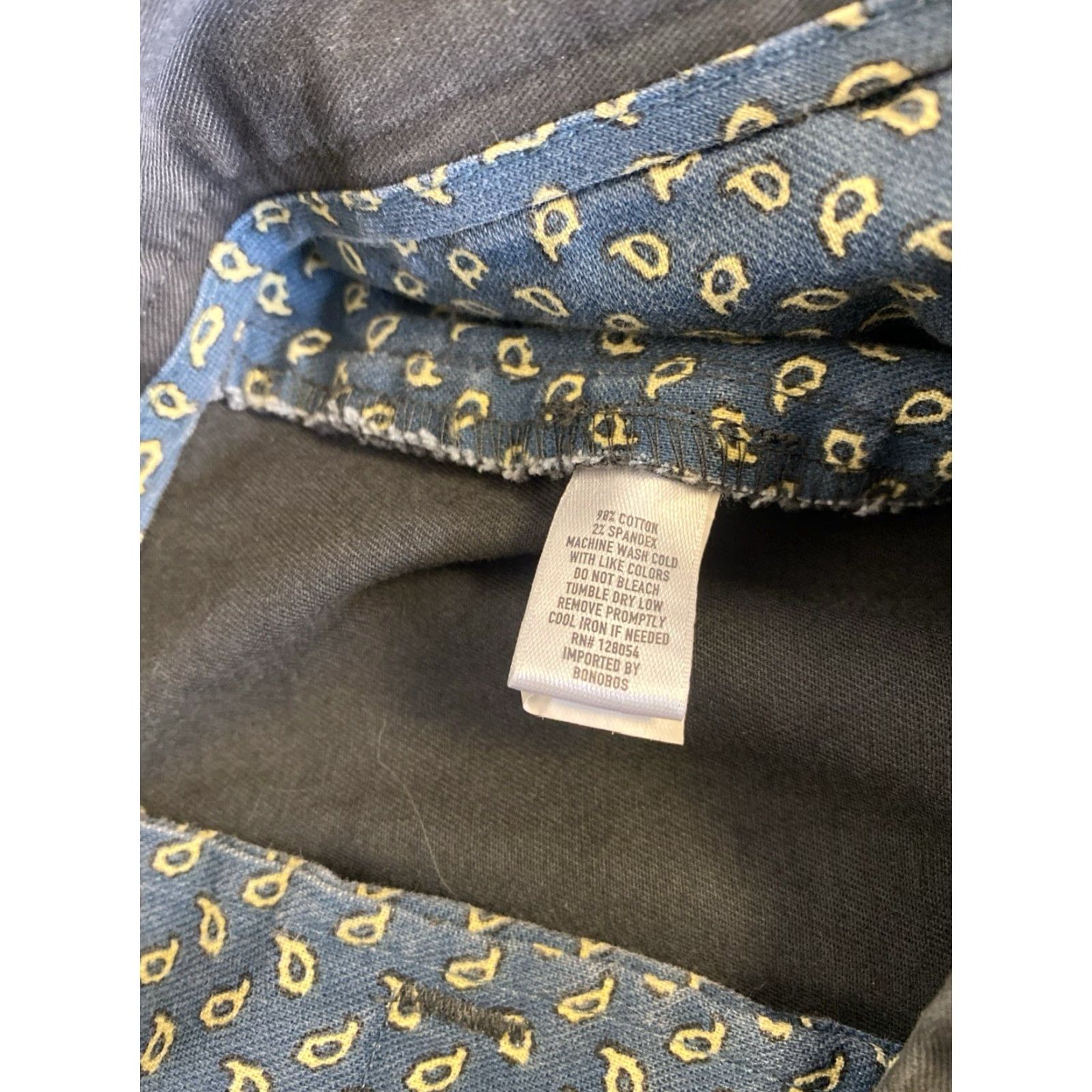 Bonobos BONOBOS Slim Taper Chino Pants Men 40 Regular Inseam 34 Dark Gray Cotton Blend Zip Front Mid Rise Men’s Slim Tapered Pants 40 Mens Gray 158-3 Size US 40 / EU 56 - 8 Thumbnail