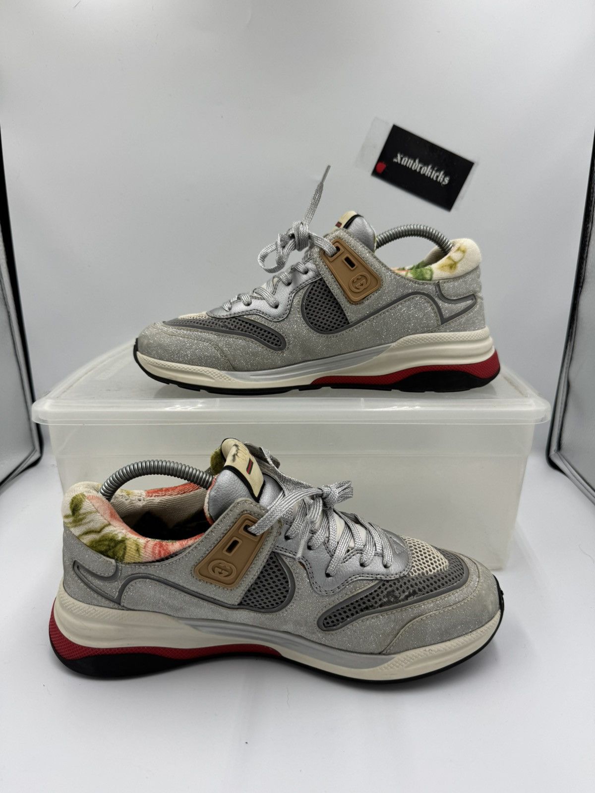 Gucci Size 39 / 9W Gucci Ultrapace Glitter Mesh Size US 9 / IT 39 - 2 Thumbnail
