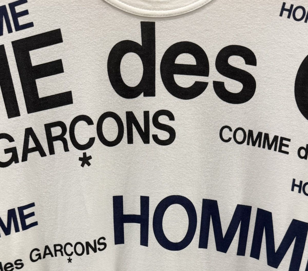 Comme des Garcons Homme AD2006 Comme des Garçons Homme All Over Logo Print T-Shirt Size US M / EU 48-50 / 2 - 3 Thumbnail