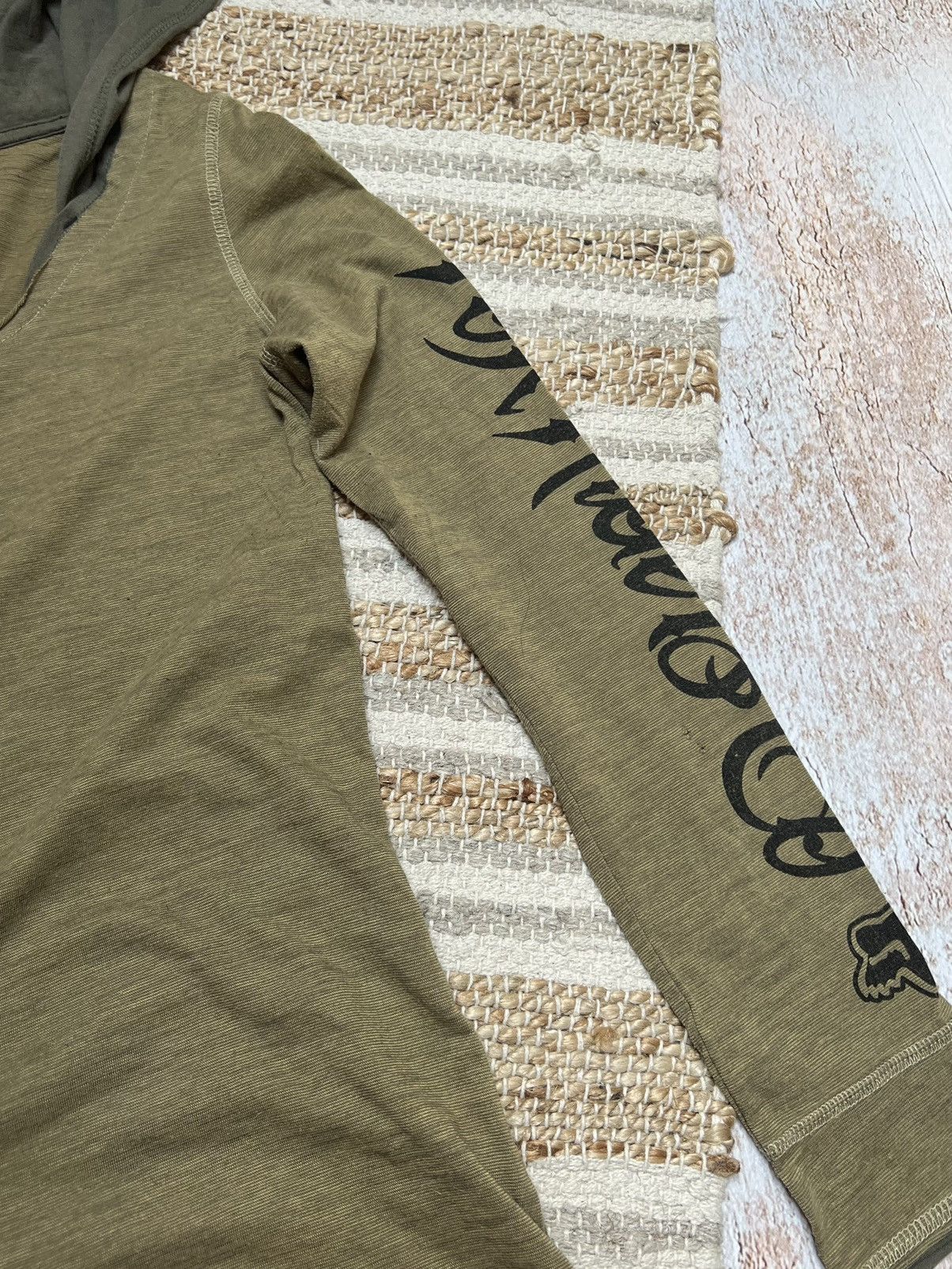 Fox Racing × Vintage Fox vintage khaki hoodie Size US S / EU 44-46 / 1 - 5 Thumbnail