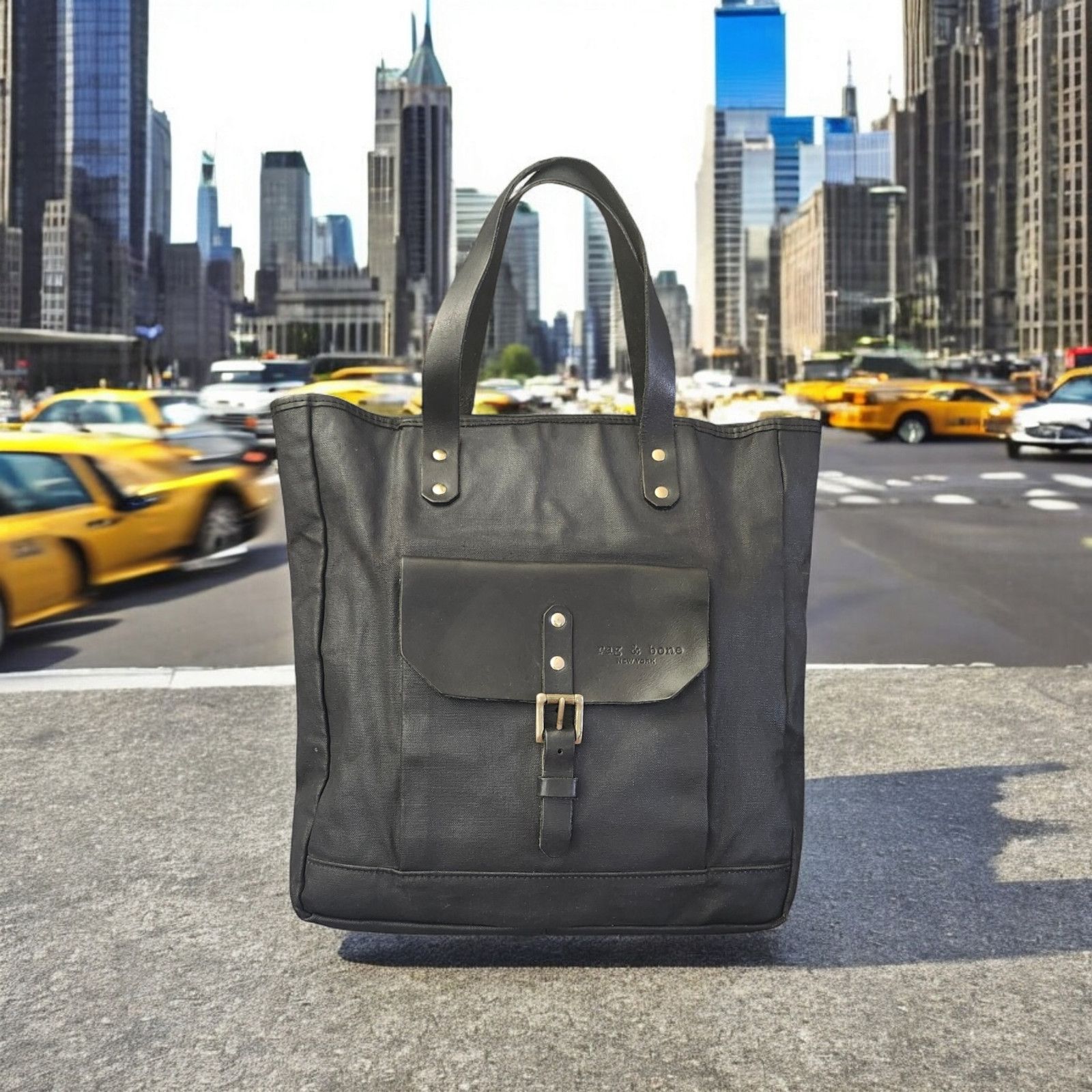 Rag & Bone Rag & Bone Leather & convoy waterproof Tote Bag Size ONE SIZE - 1 Thumbnail